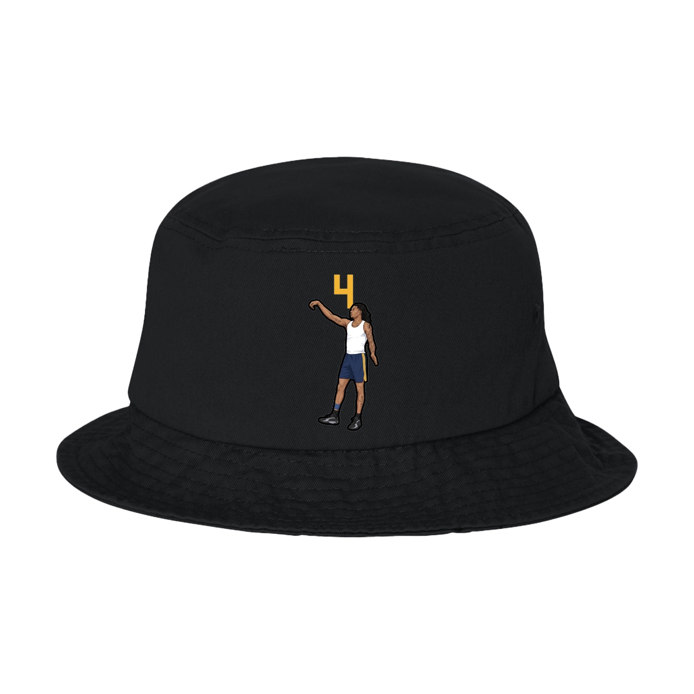 Bucket Cap — Number Top in Black