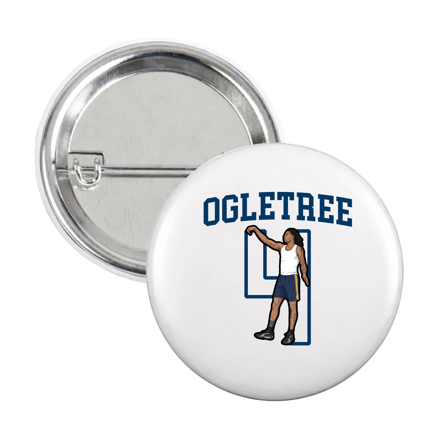 Game Day Button — Shirsey in White