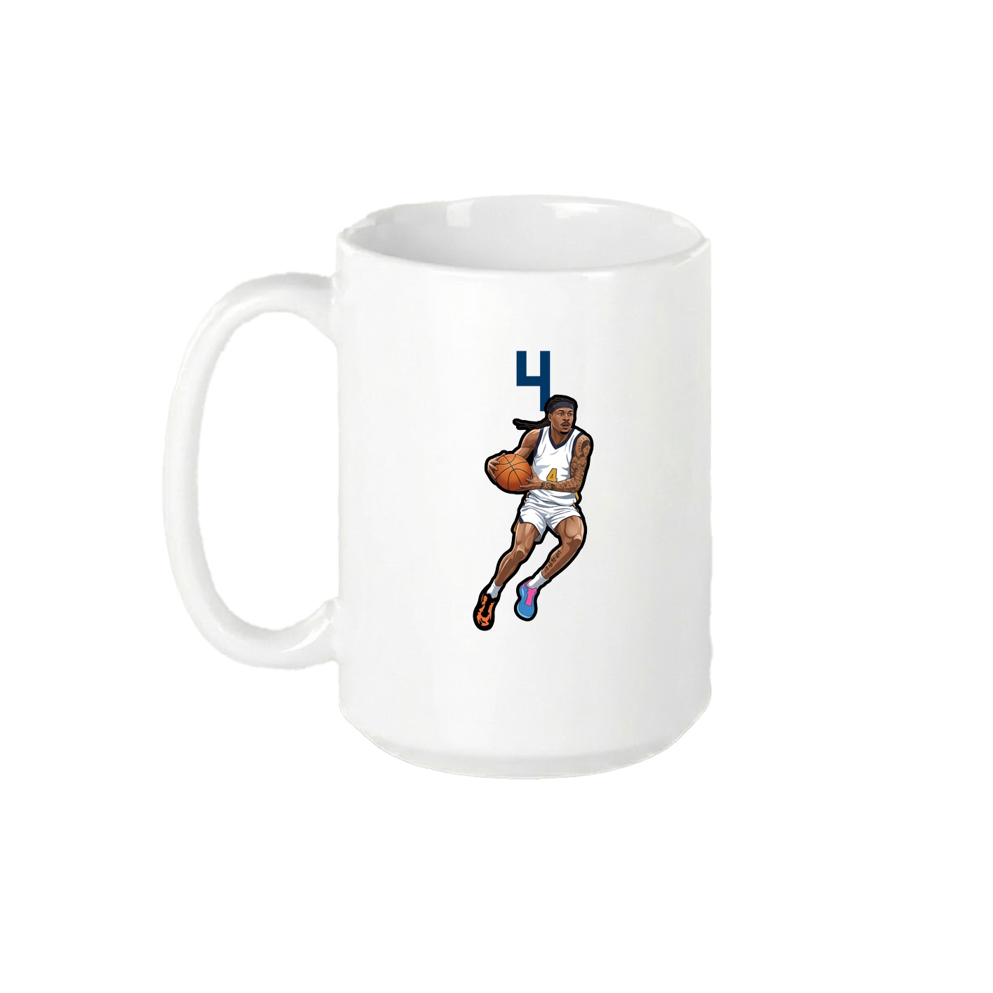 15oz Coffee Mug — Number Top in White