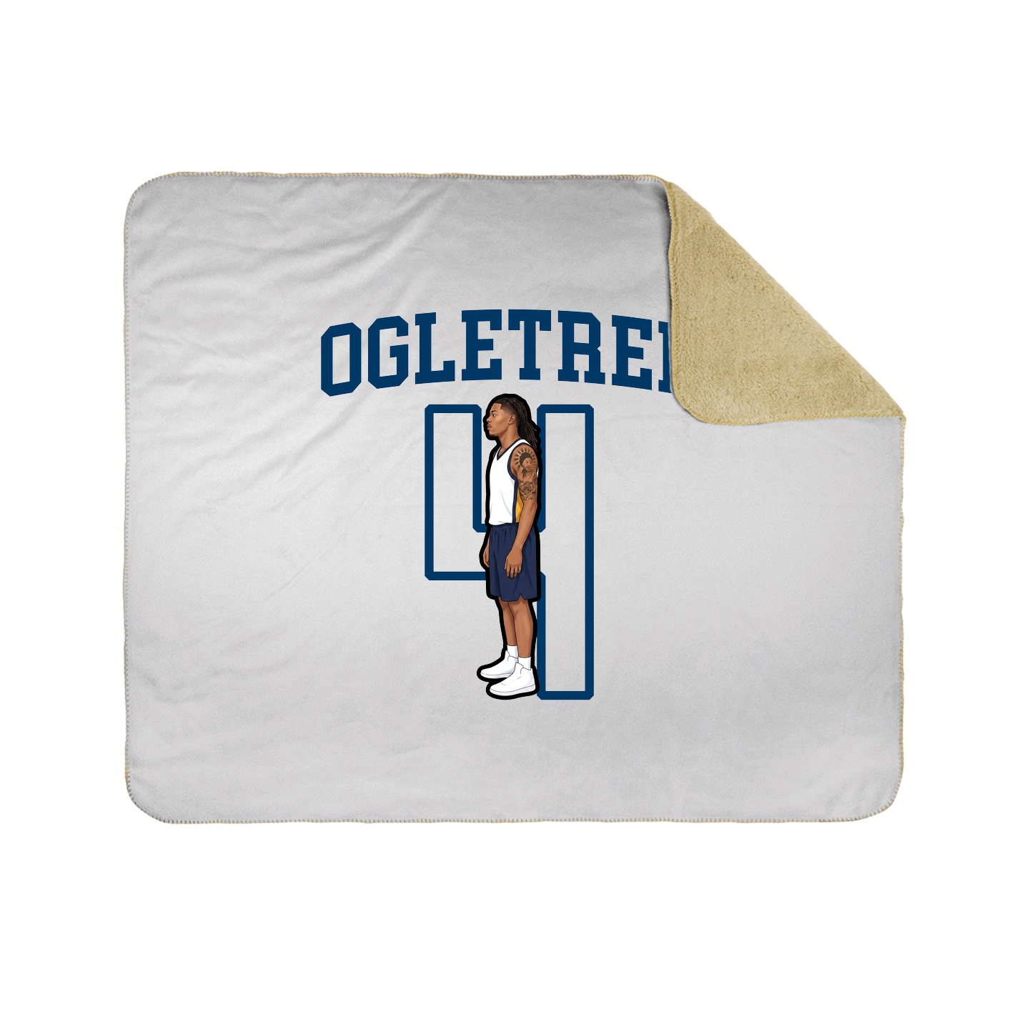 Throw Blanket — Shirsey in White