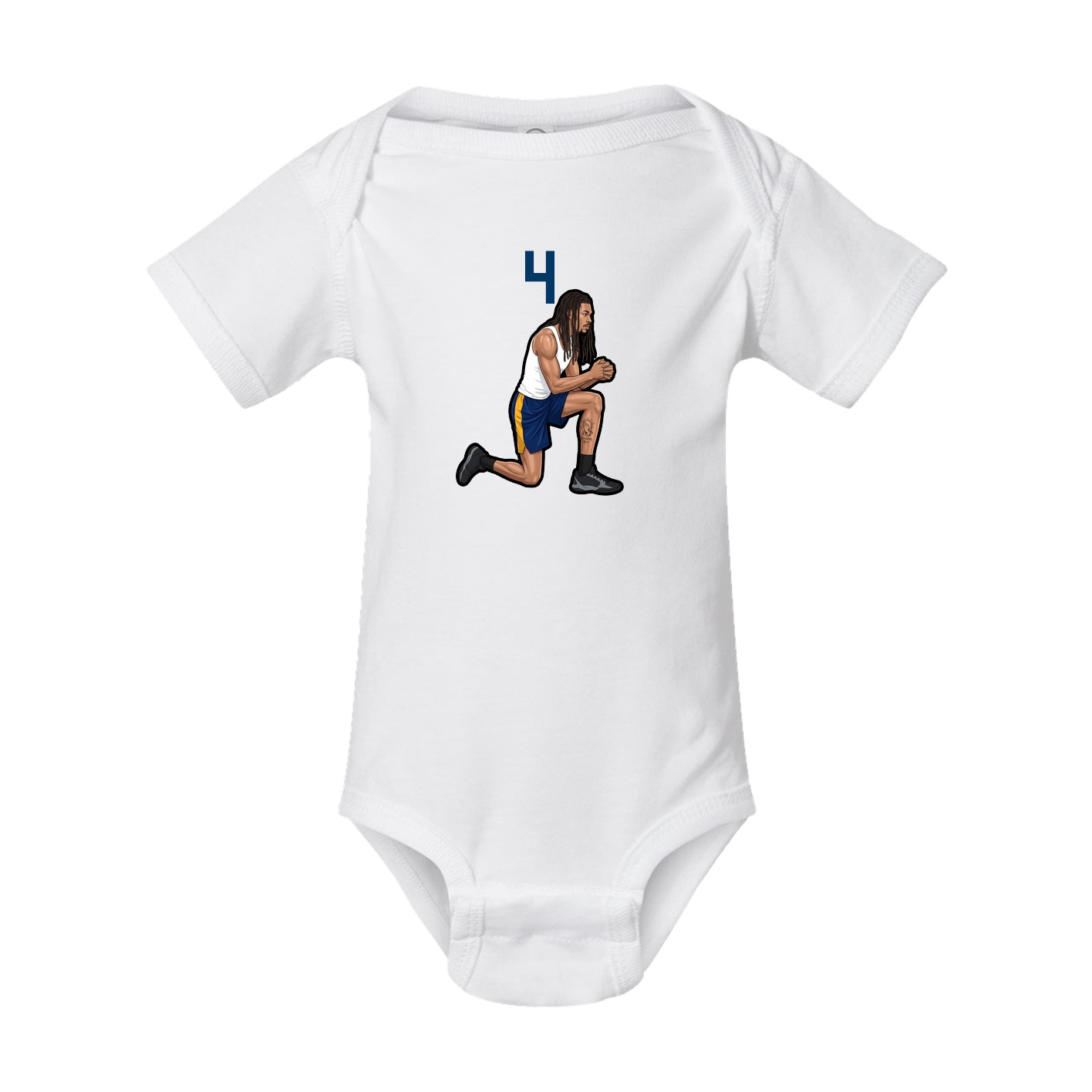 Baby Onesie — Number Top in White