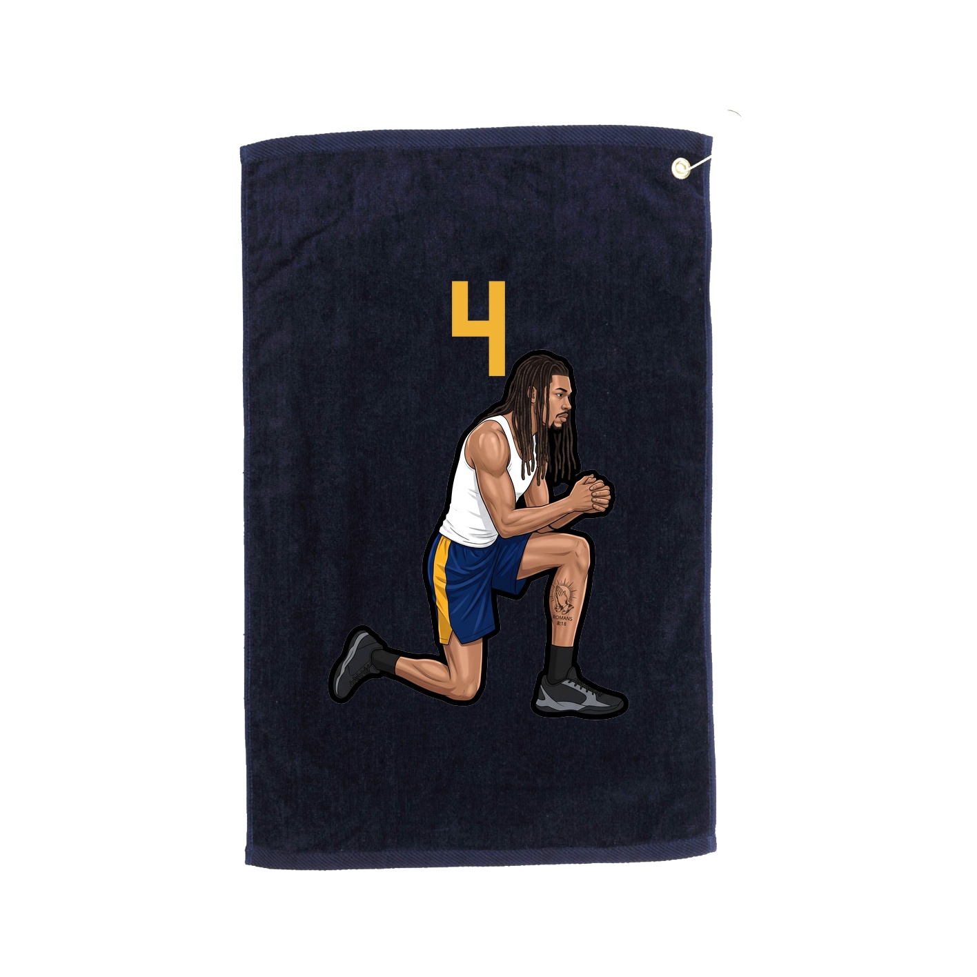 Golf Towel — Number Top in Navy