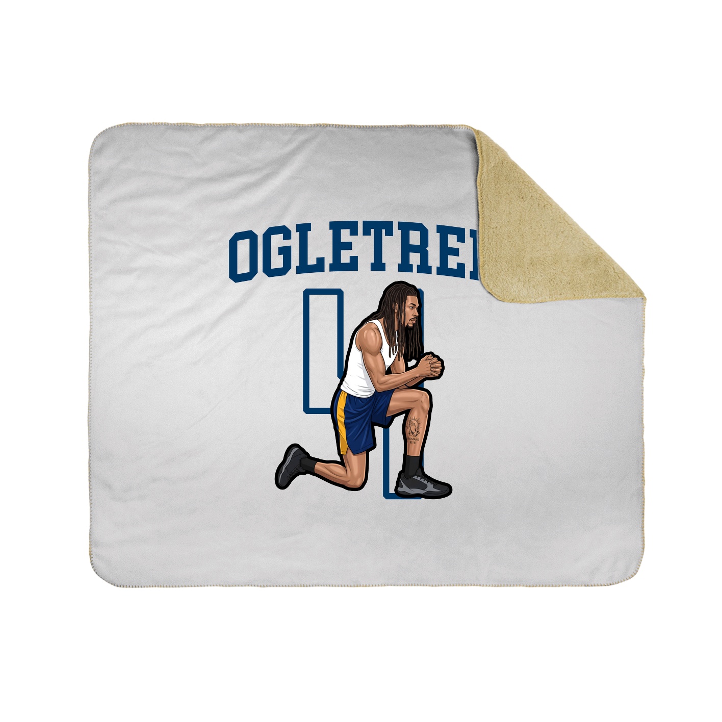 50x60 Sherpa Lined Throw Blanket