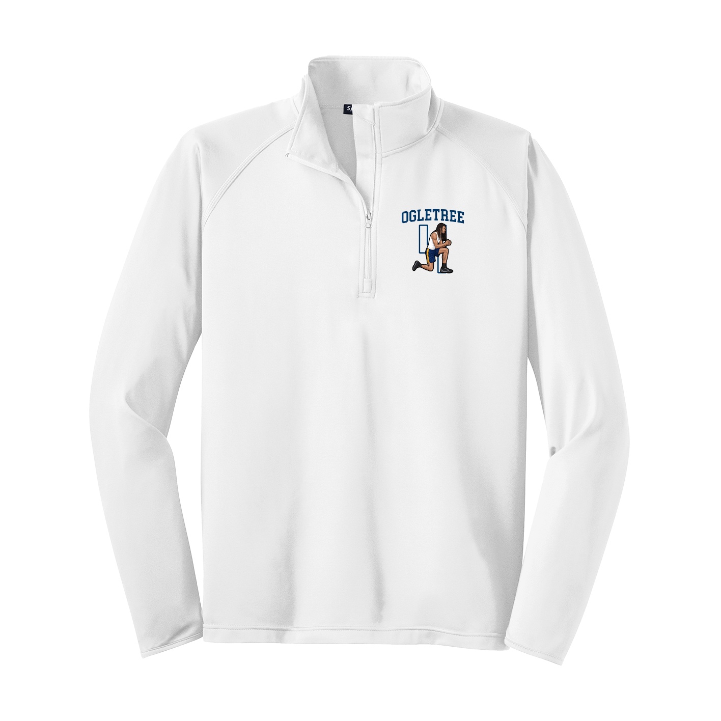 Q-Zip Pullover — Shirsey in White