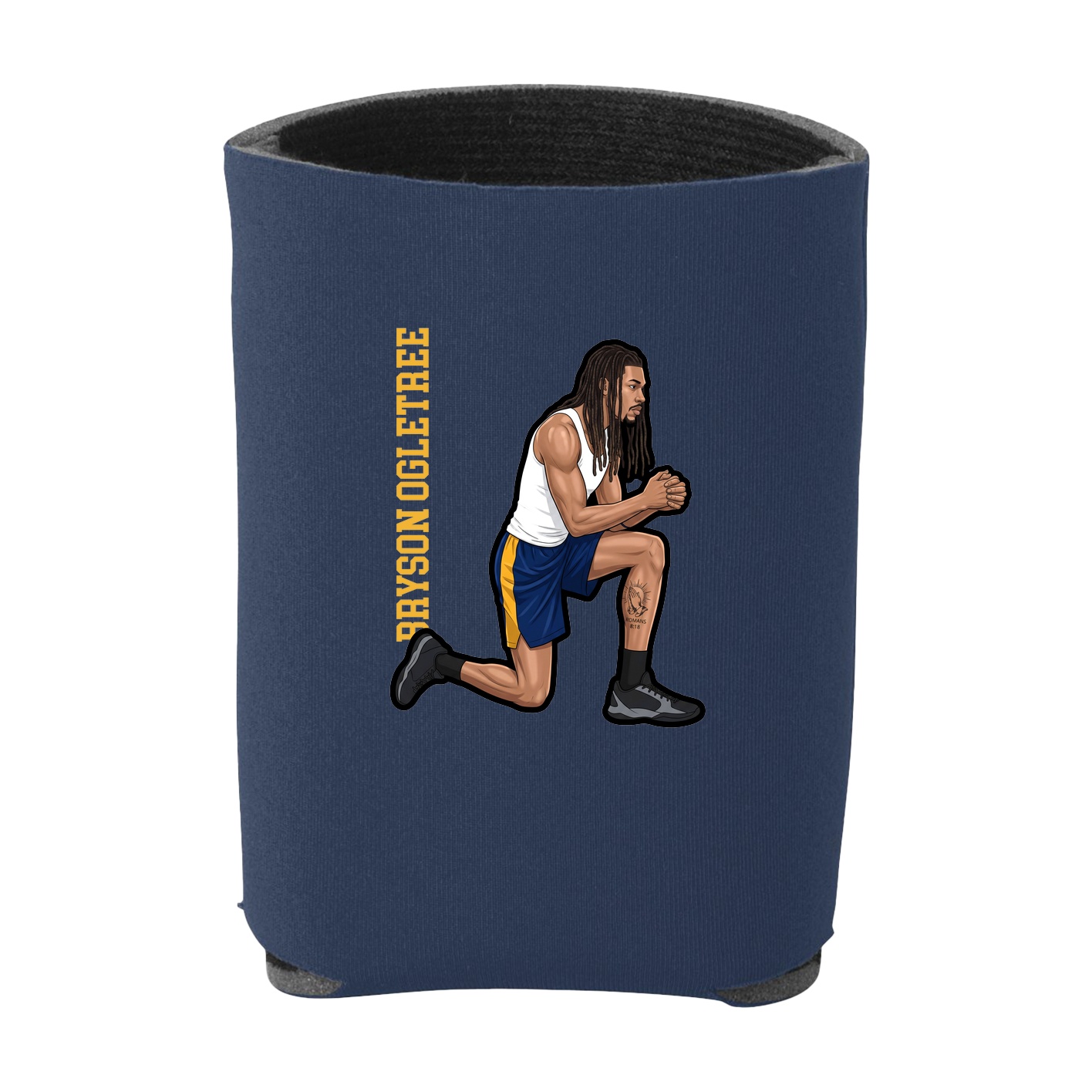 Can Holder — Name Vertical in Navy