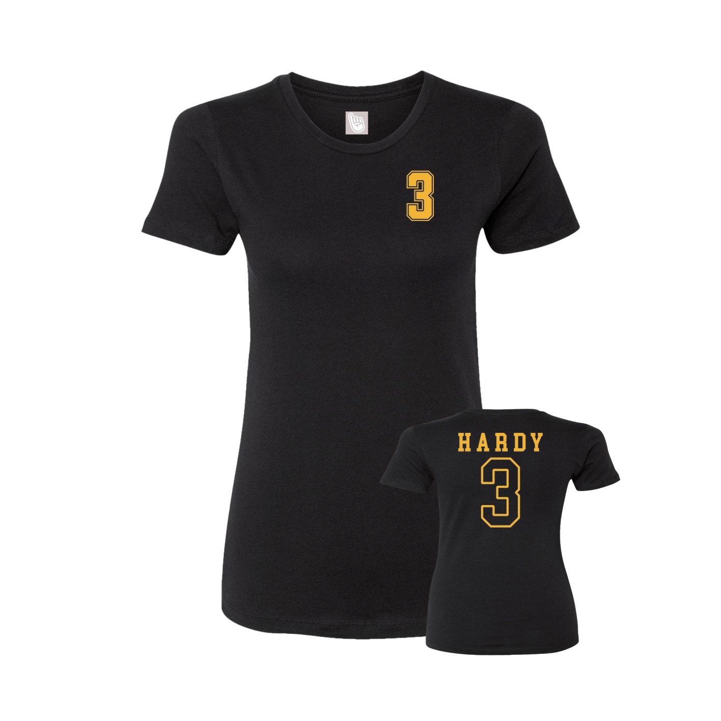 Womens Tee — Chest Back in Black