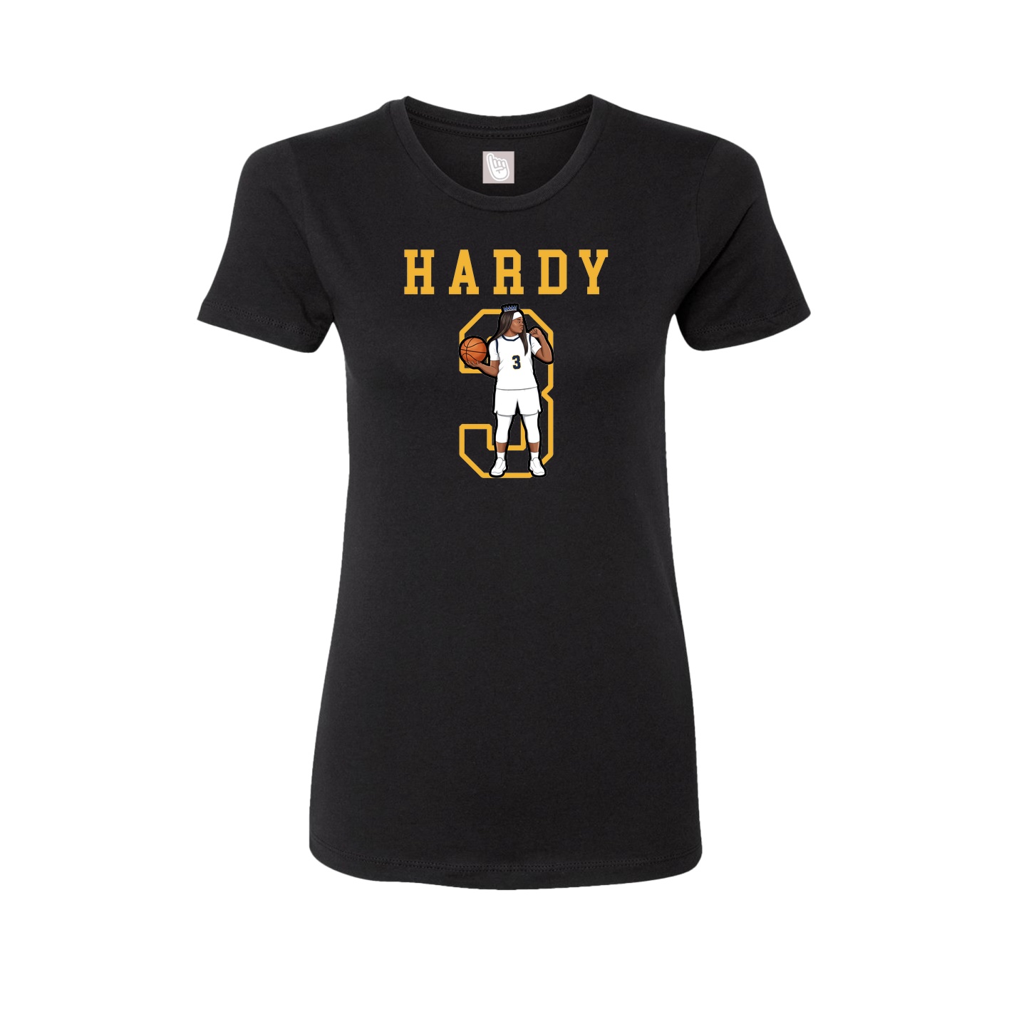 Fitted Women's Tee — Shirsey in Black
