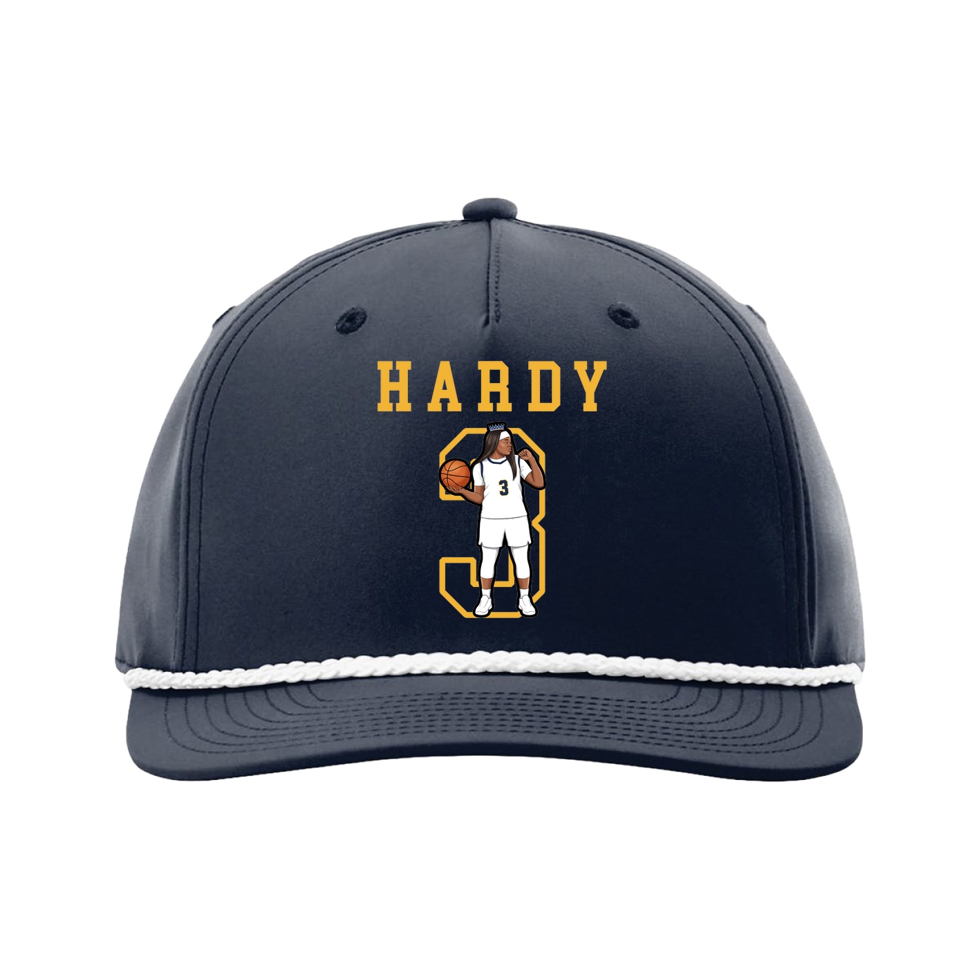 Five-Panel Classic Rope Cap — Shirsey in Navy