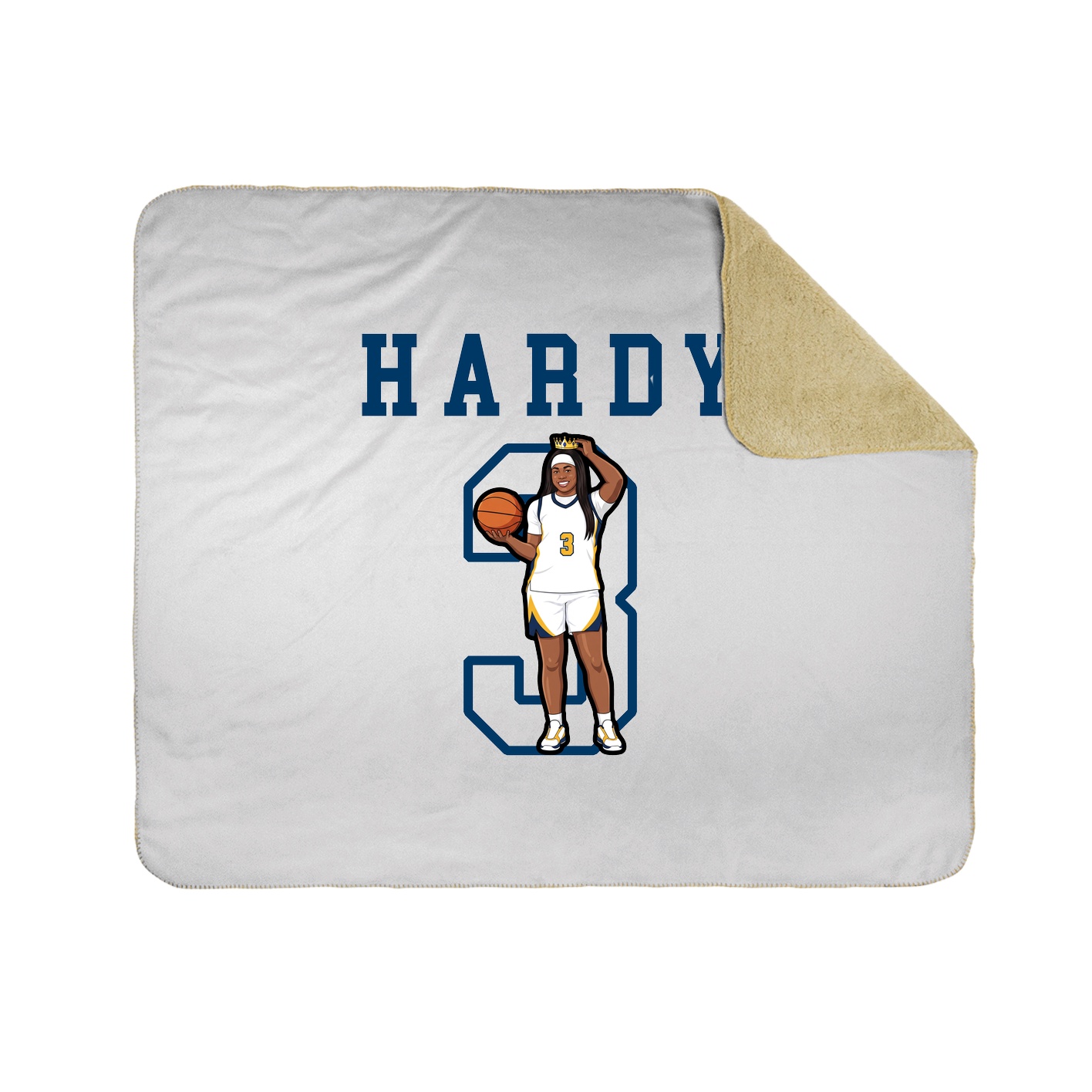 Throw Blanket — Shirsey in White