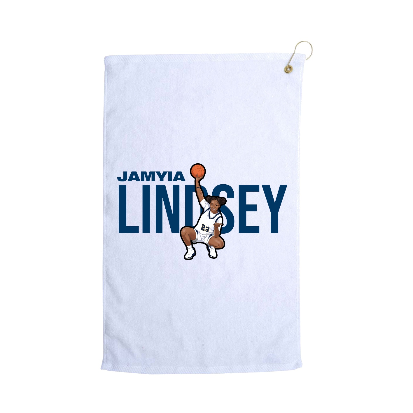 Golf Towel — Player Name in White