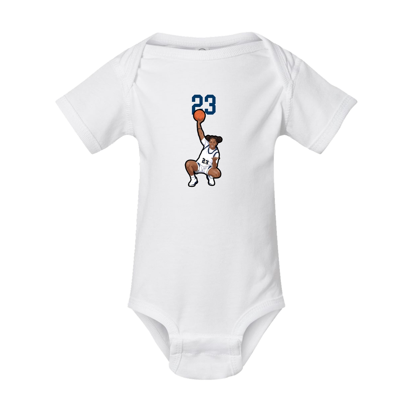 Baby Onesie — Number Top in White