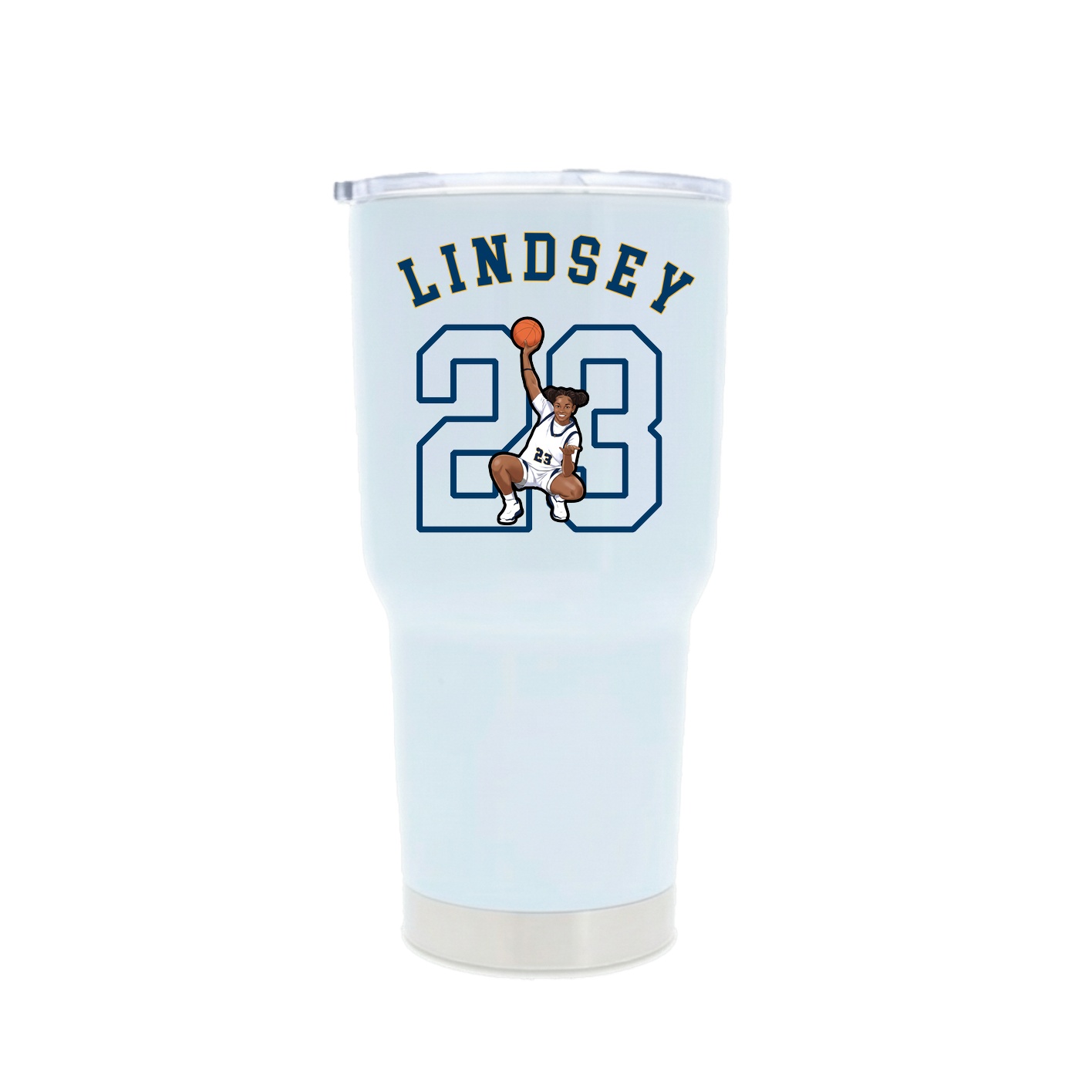 30oz Stainless Steel Tumbler — Shirsey Arch in White
