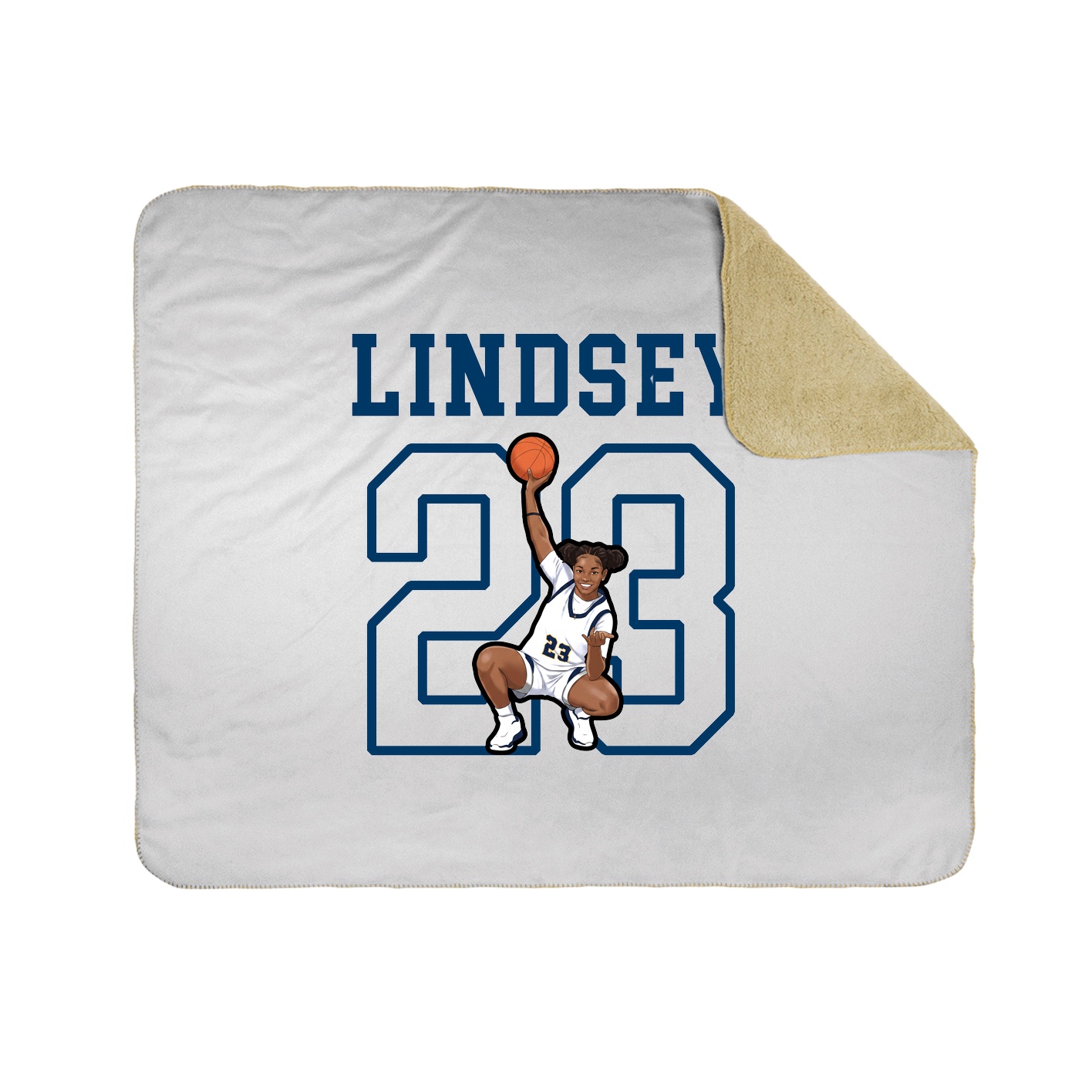 Throw Blanket — Shirsey in White