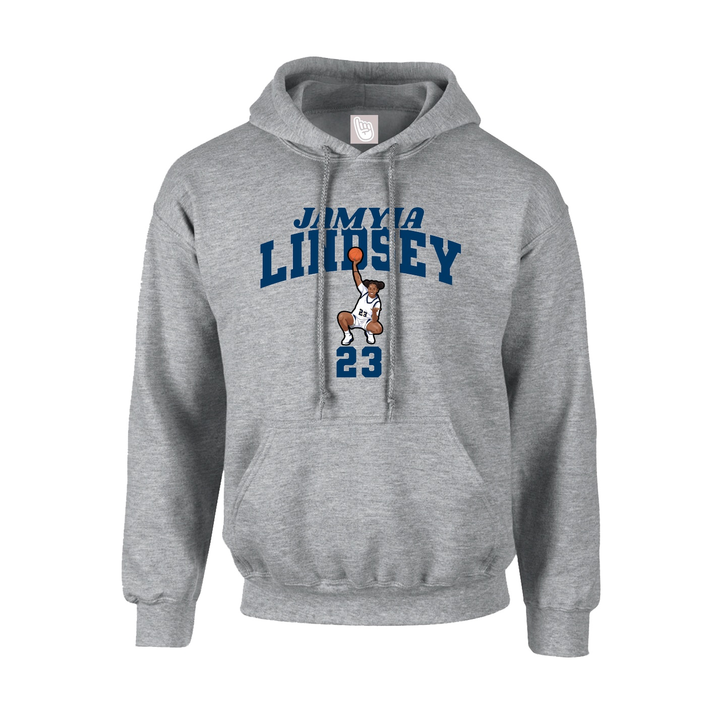 Youth Hoodie — Signature Arch in Grey