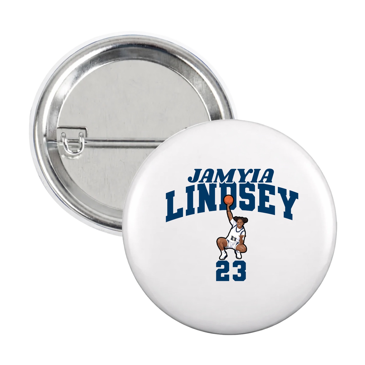 Game Day Button — Signature Arch in White