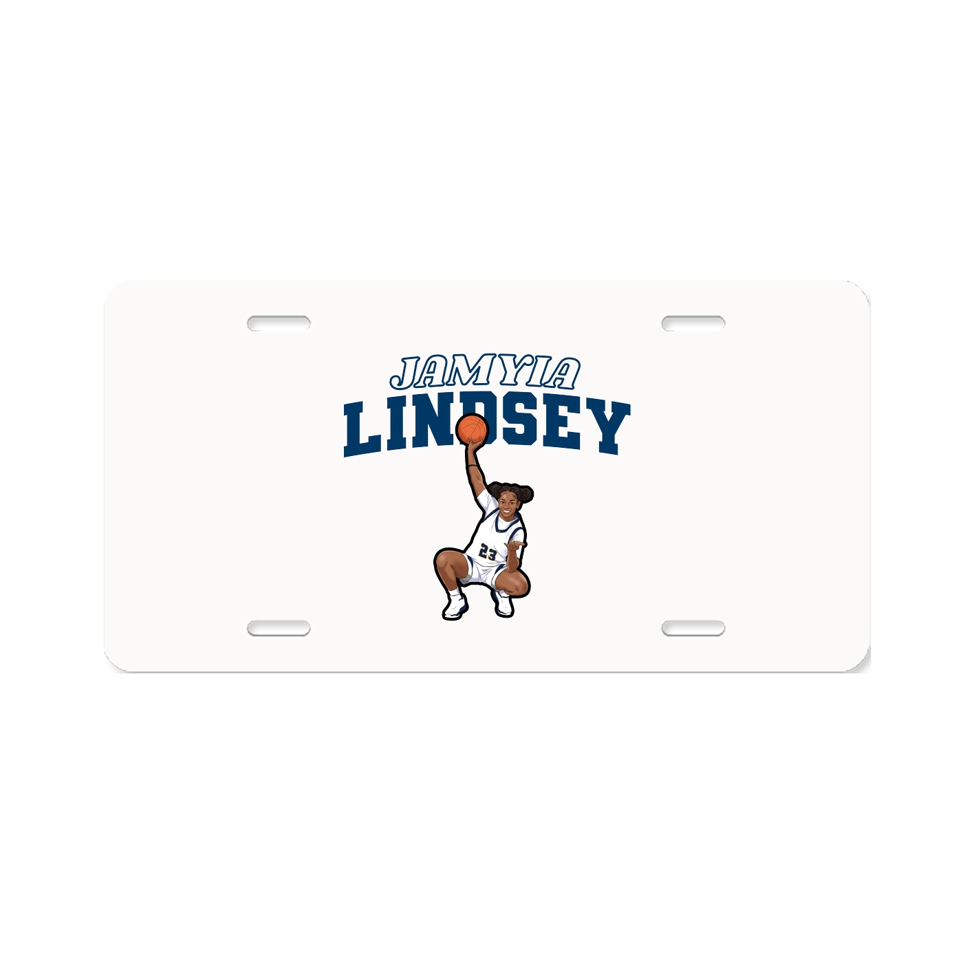 License Plate — Name Arch in Classic