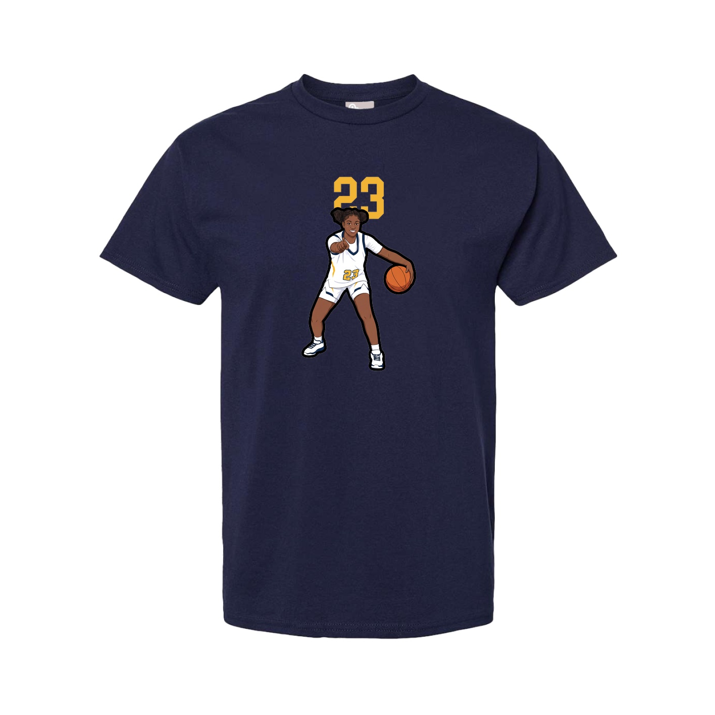 Youth Tee — Number Top in Navy