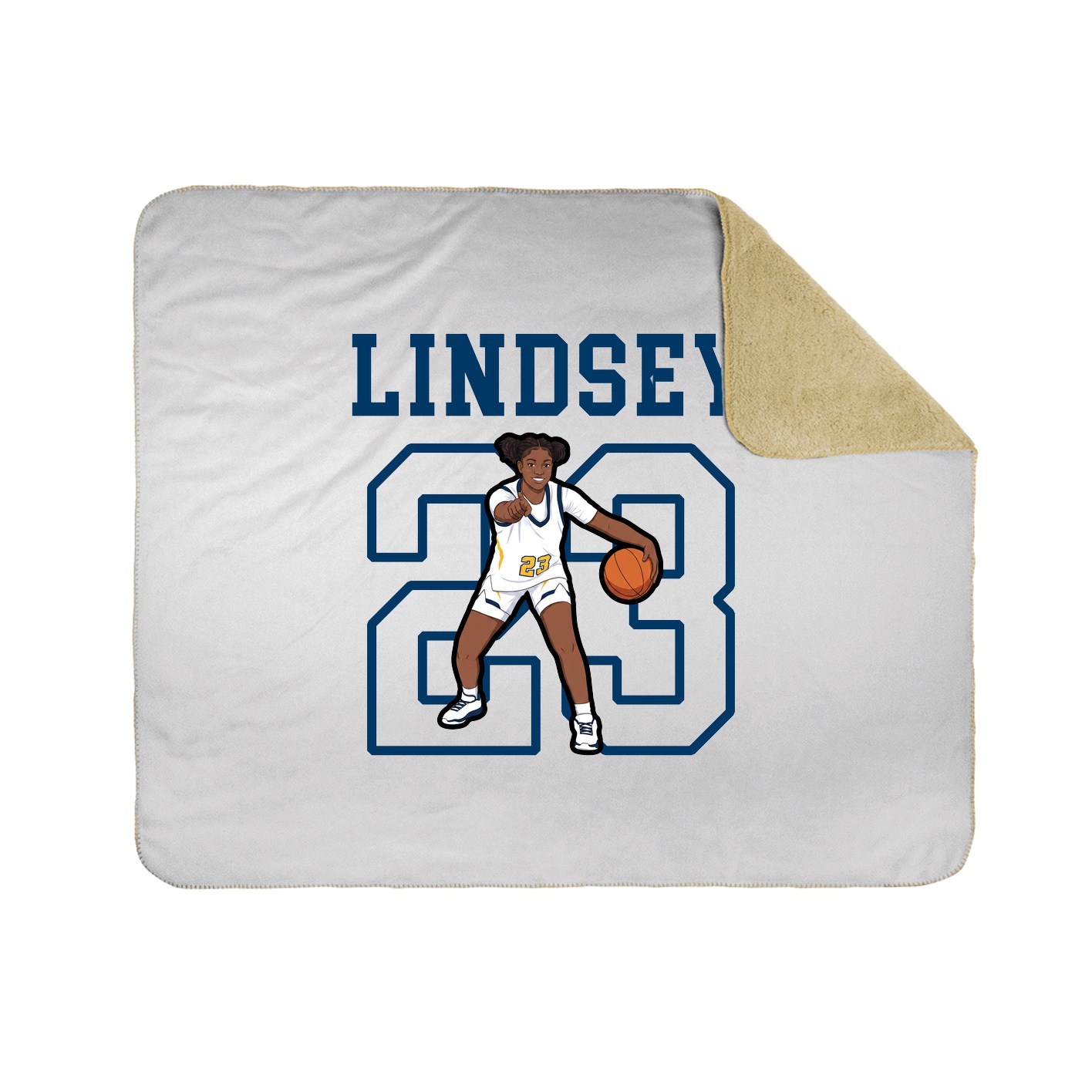 Throw Blanket — Shirsey in White