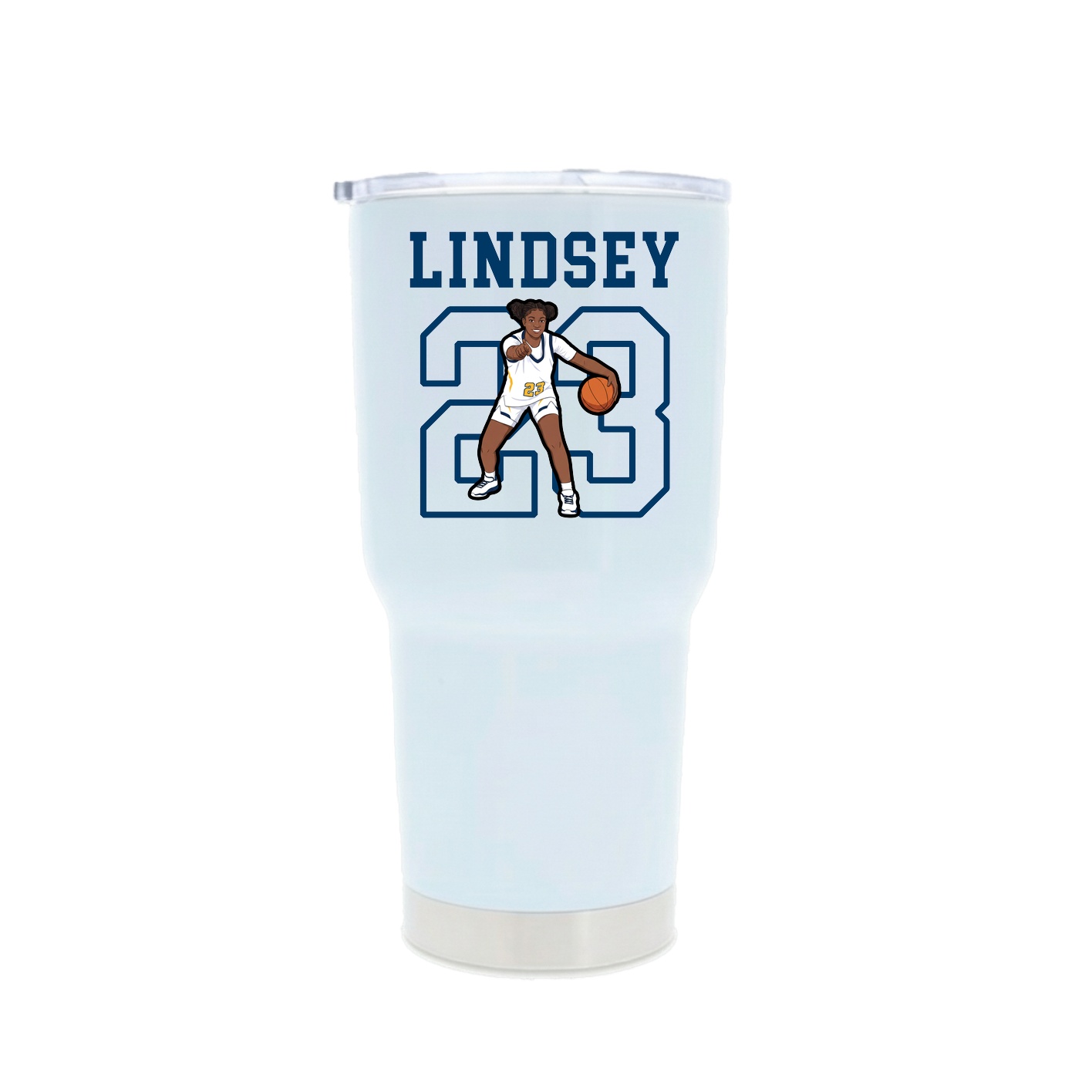 30oz Stainless Steel Tumbler — Shirsey in White