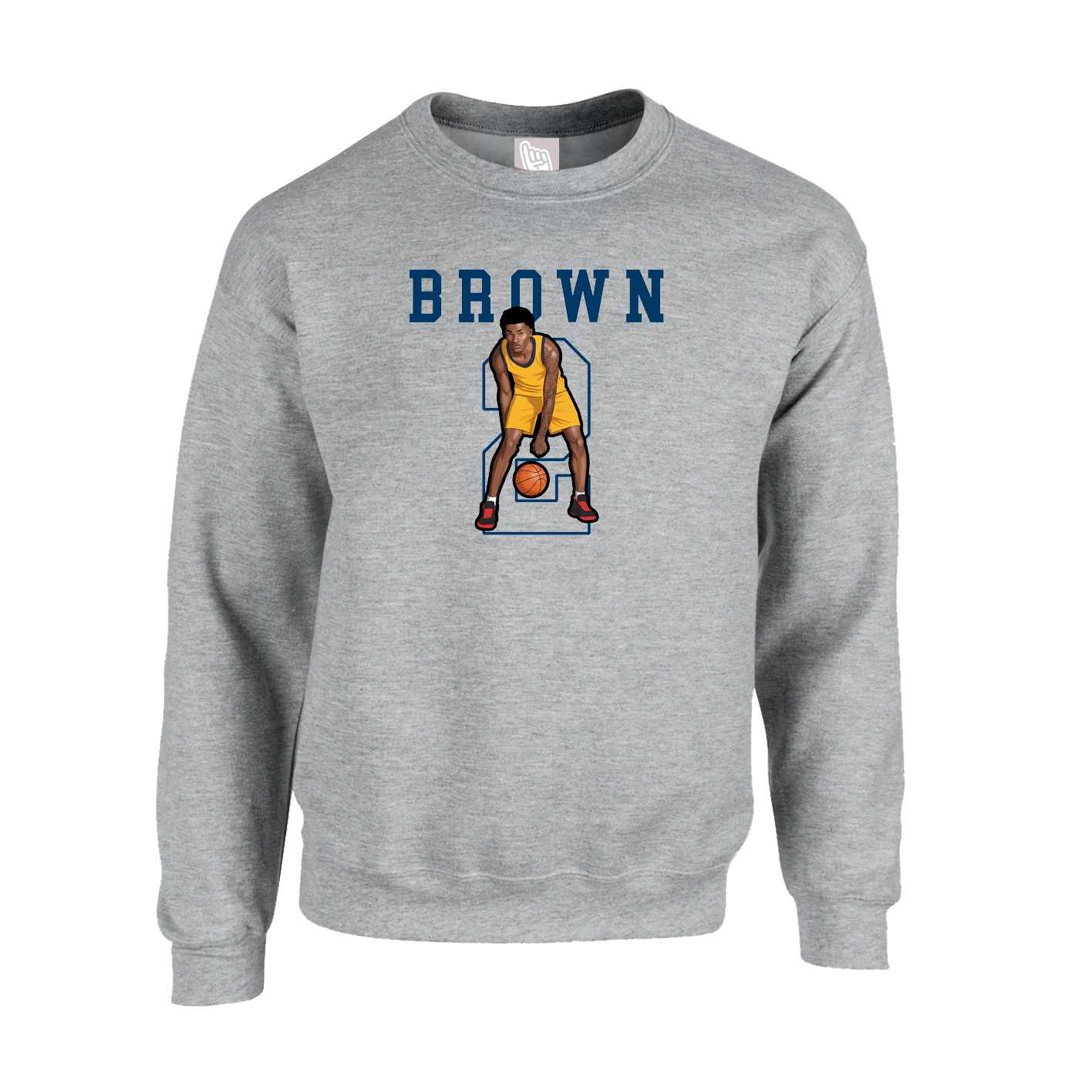 Fleece Crew — Shirsey in Grey