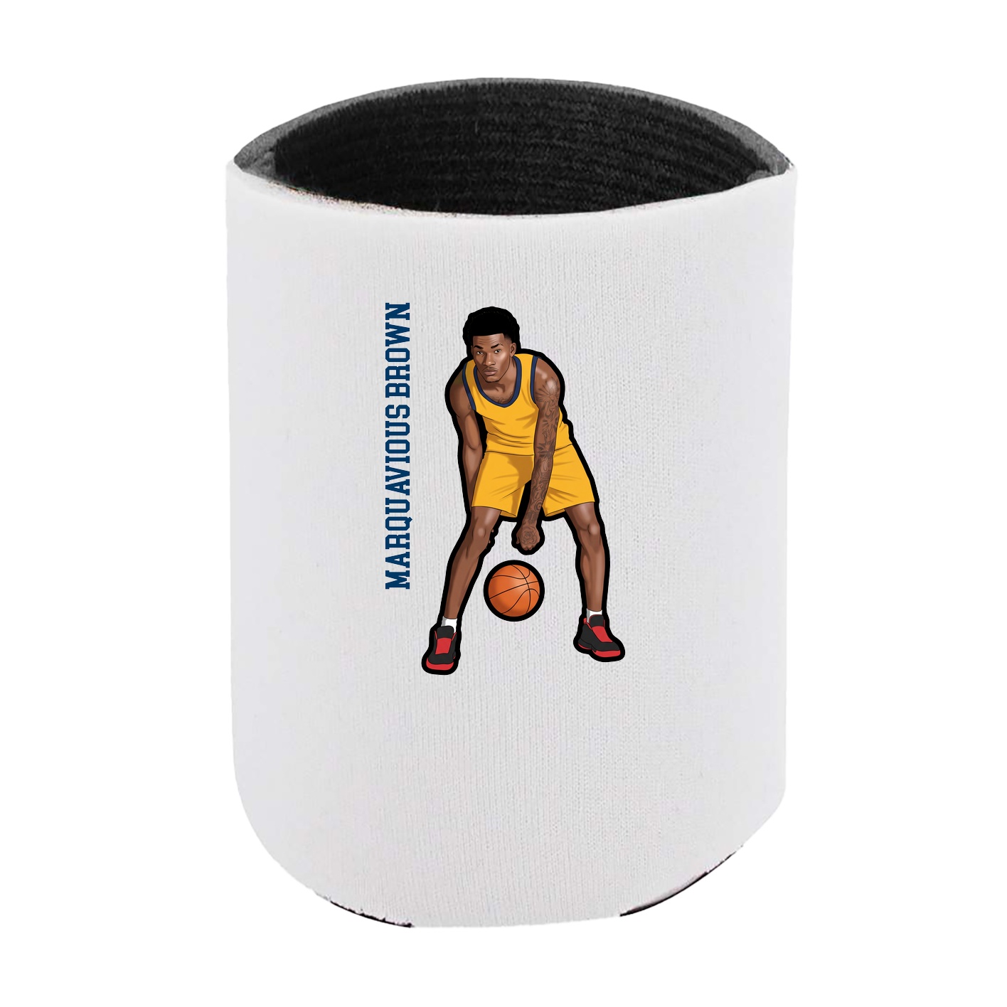 Can Holder — Name Vertical in White