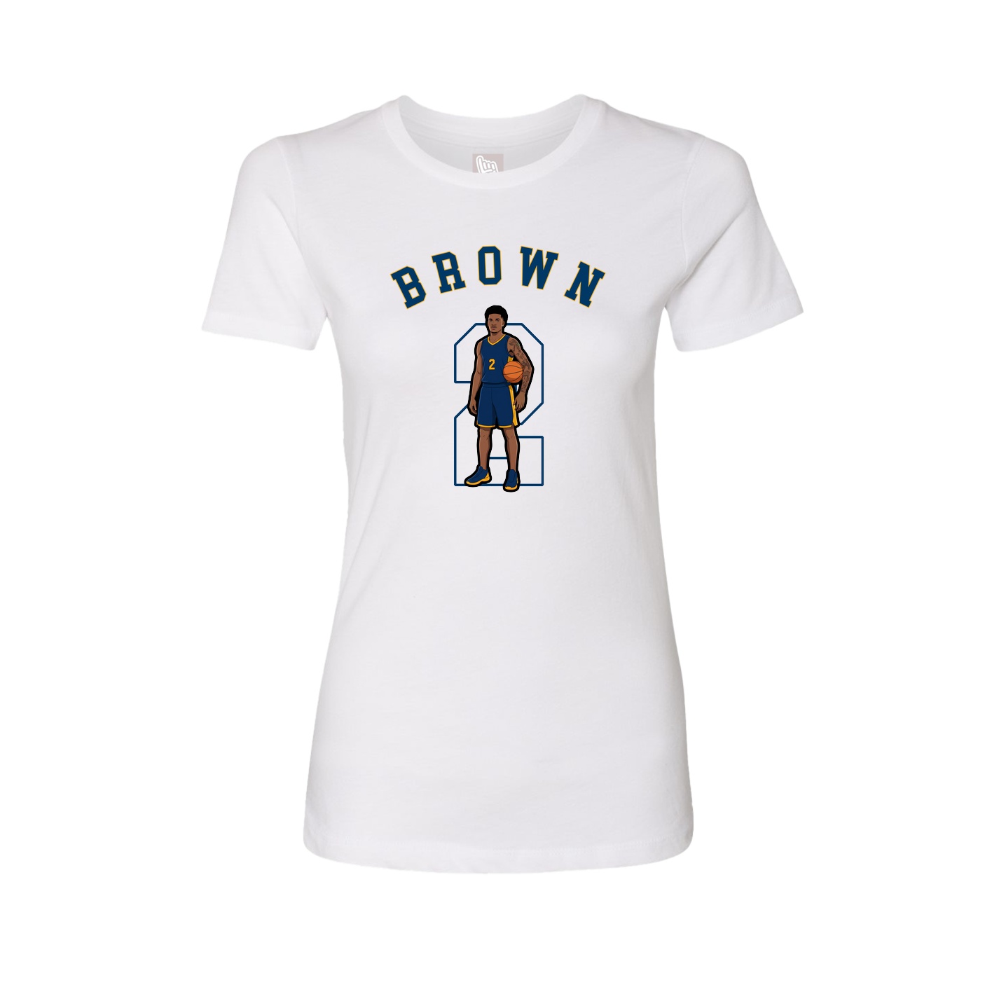 Fitted Women's Tee — Shirsey Arch in White
