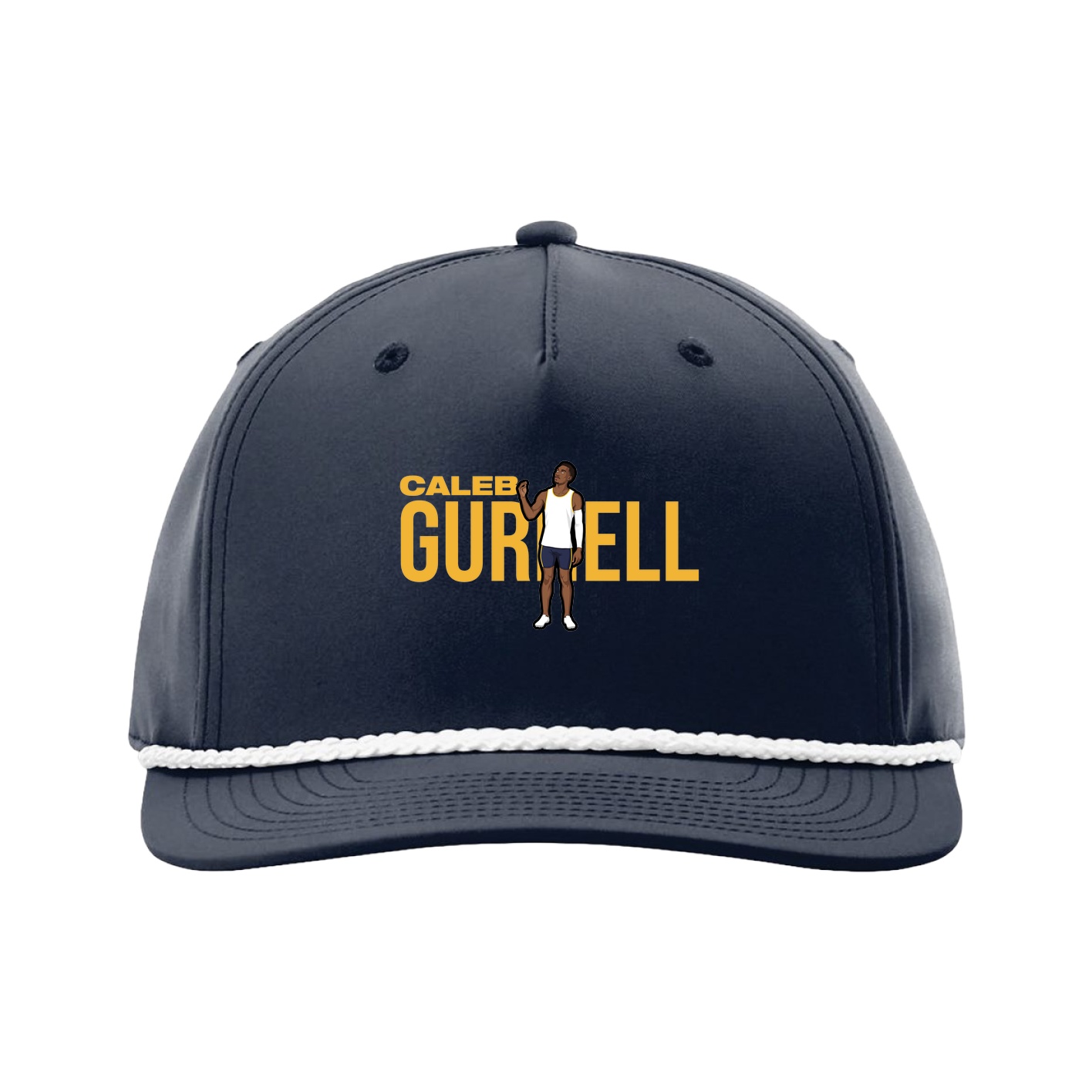 Five-Panel Classic Rope Cap — Player Name in Navy