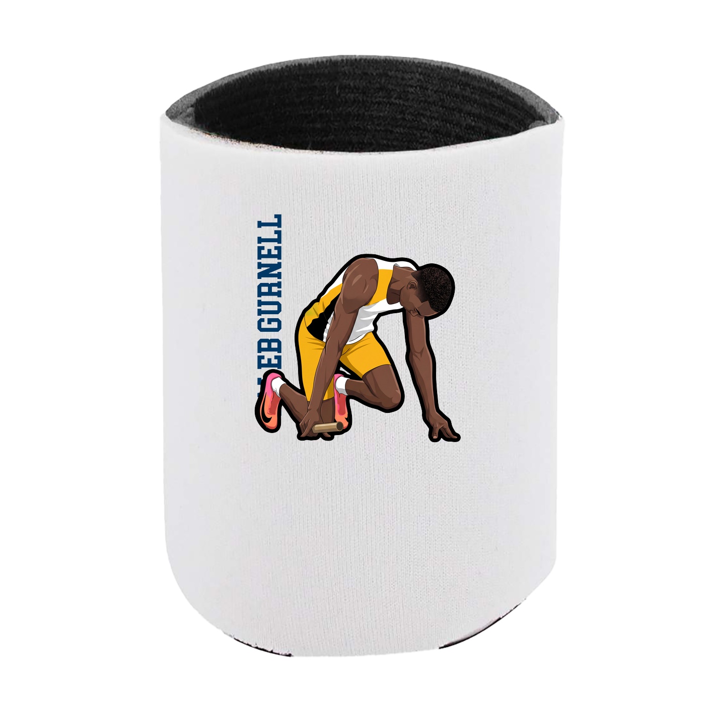 Can Holder — Name Vertical in White