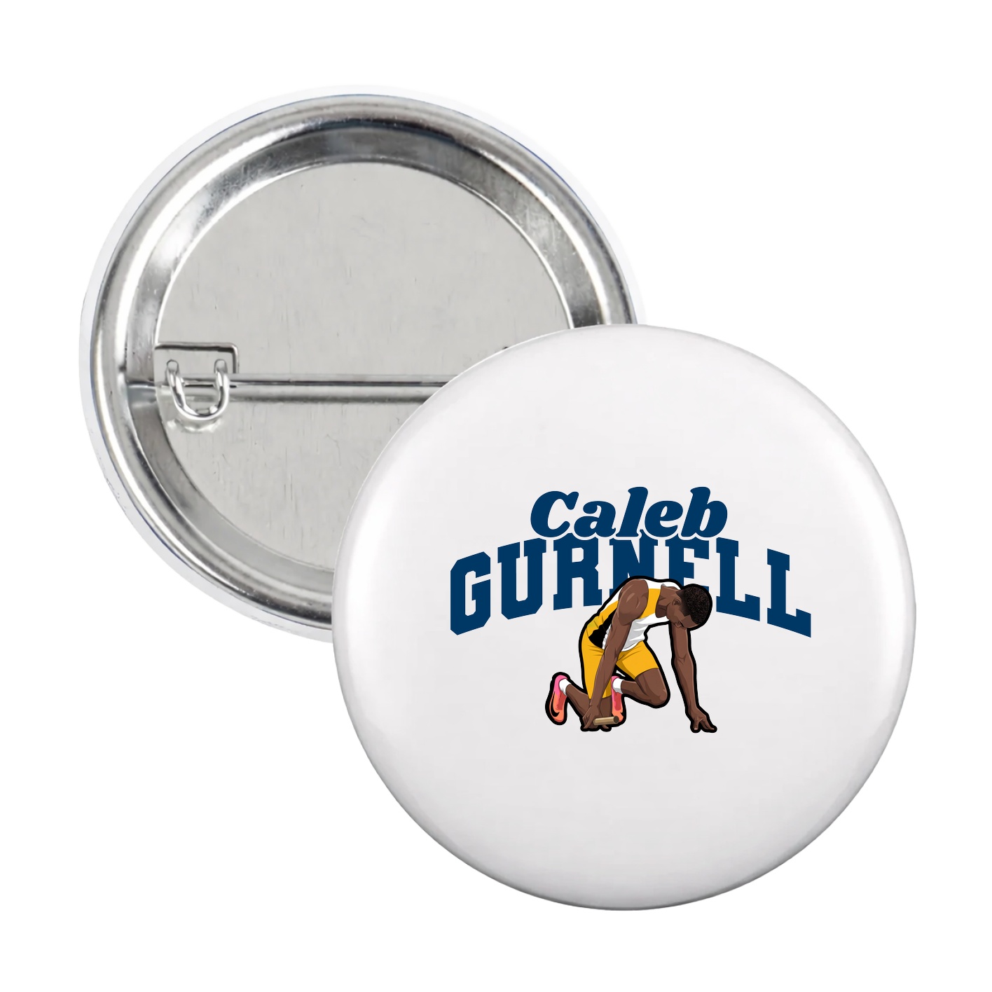 Game Day Button — Signature Arch in White
