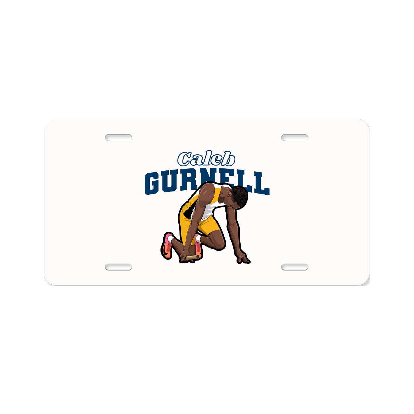 License Plate — Name Arch in Classic