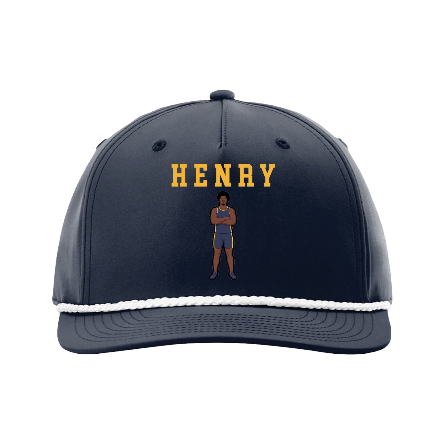 Five-Panel Classic Rope Cap — Shirsey in Navy