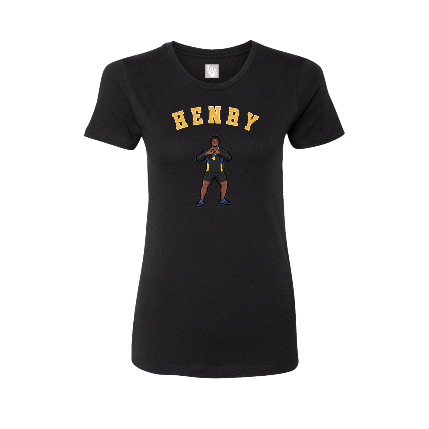 Fitted Women's Tee — Shirsey Arch in Black