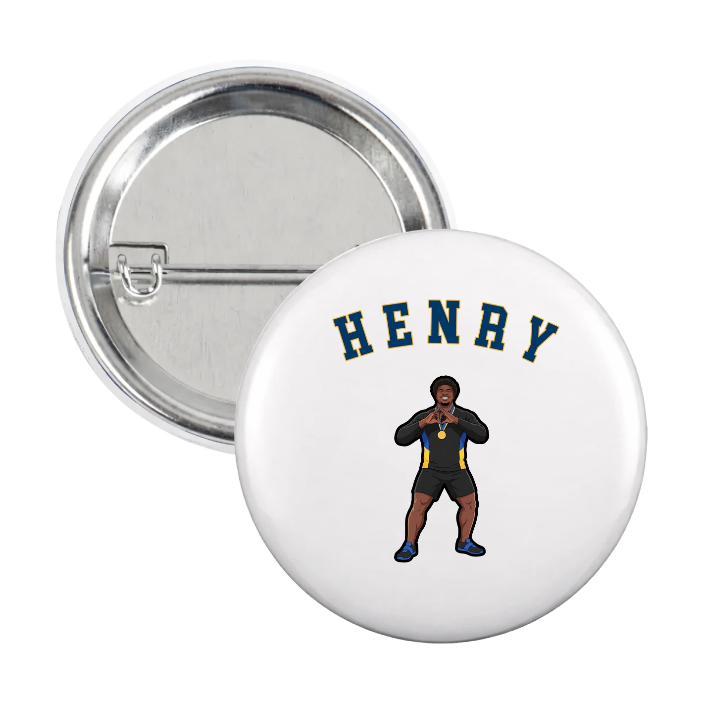 Game Day Button — Shirsey Arch in White