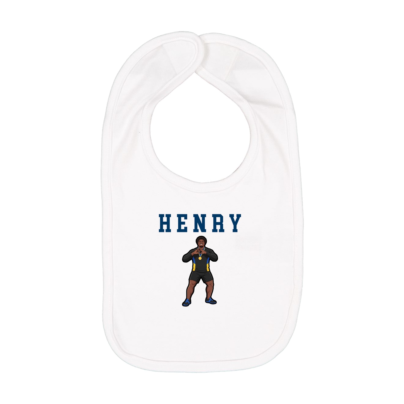 Infant Bib — Shirsey in White