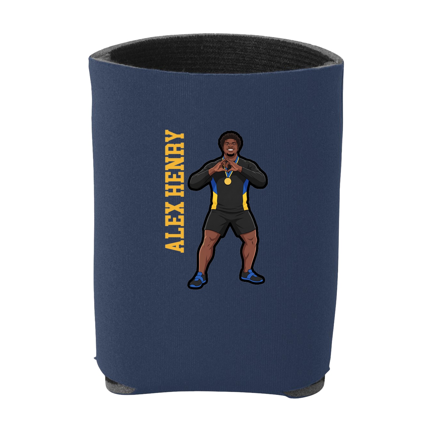 Can Holder — Name Vertical in Navy