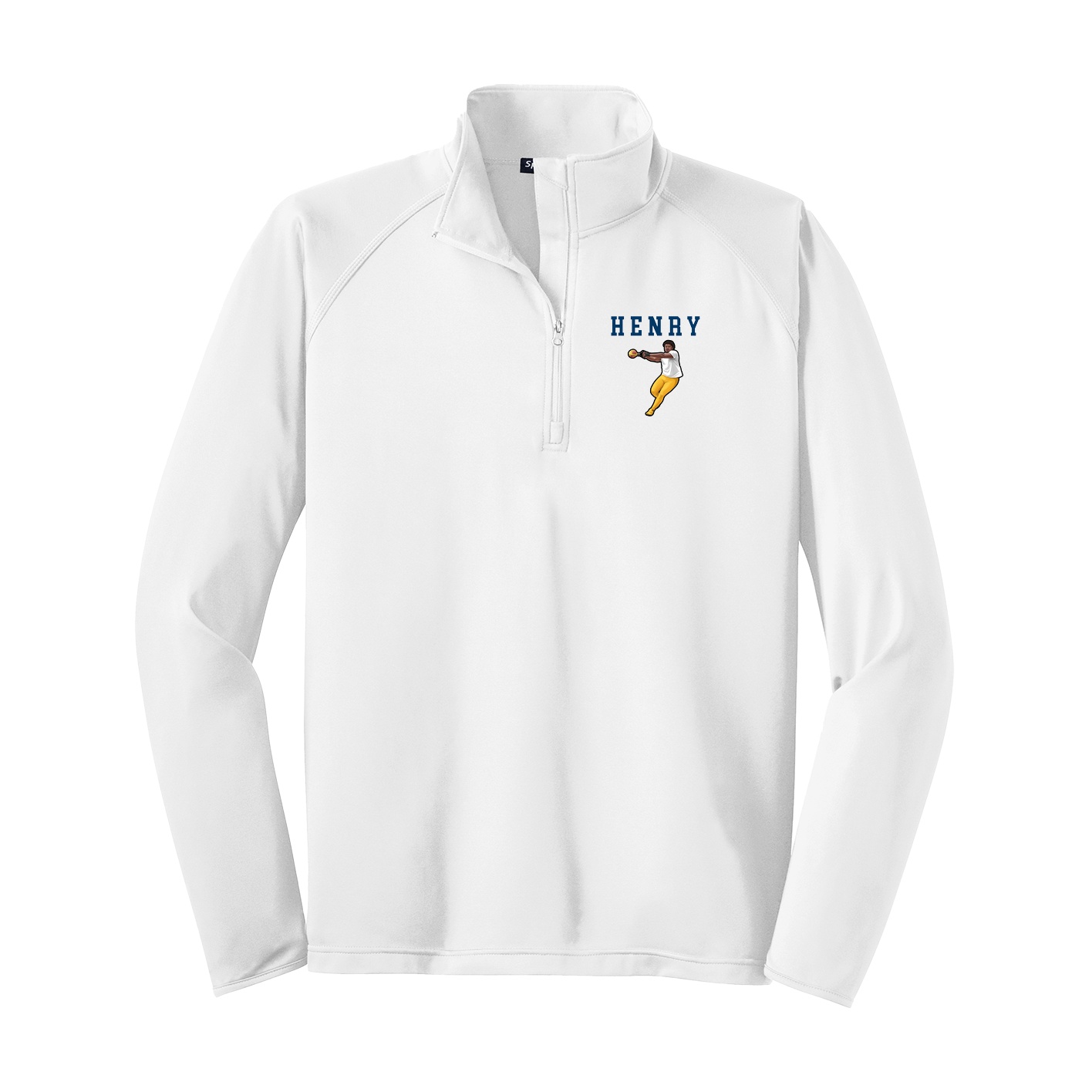 Q-Zip Pullover — Shirsey in White