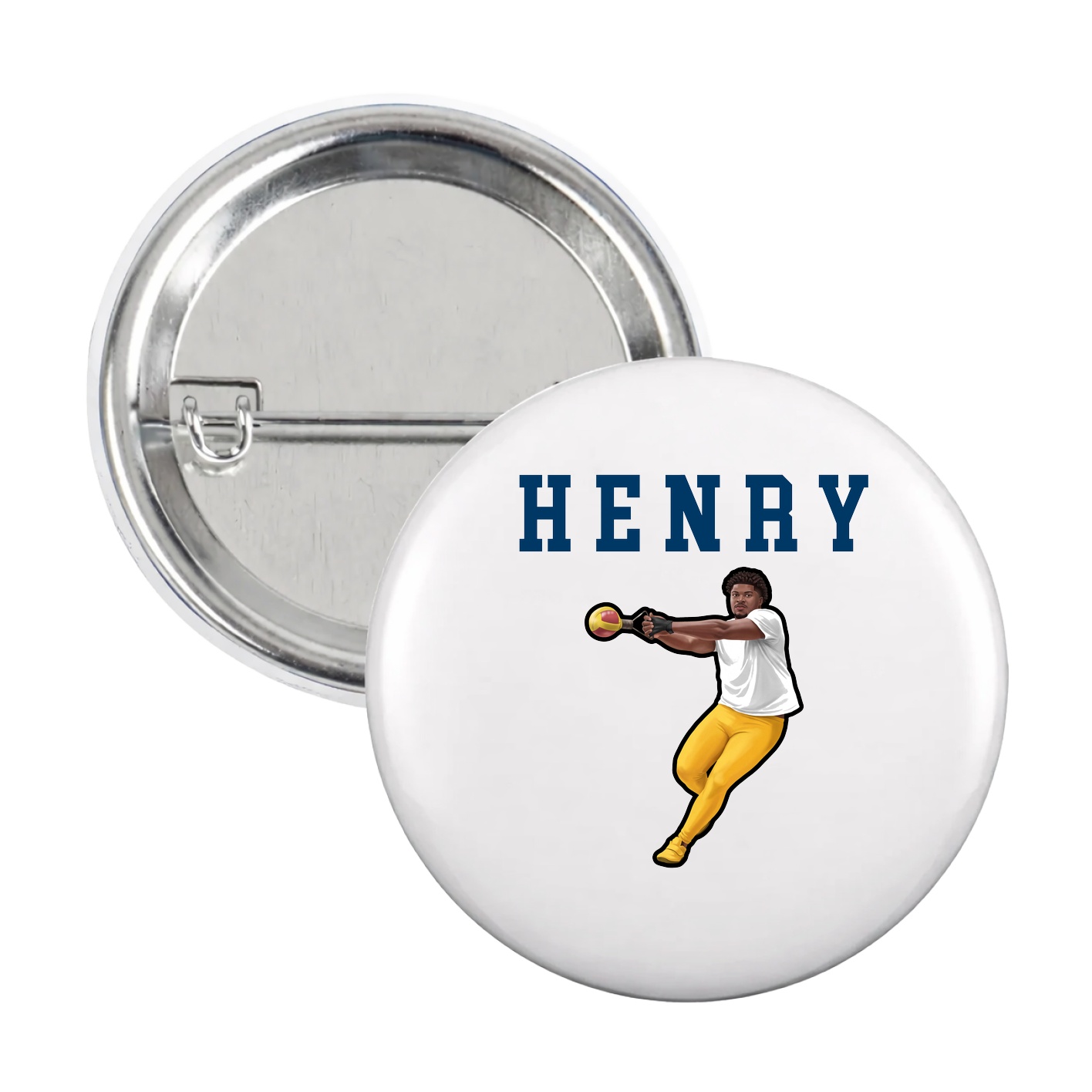 Game Day Button — Shirsey in White
