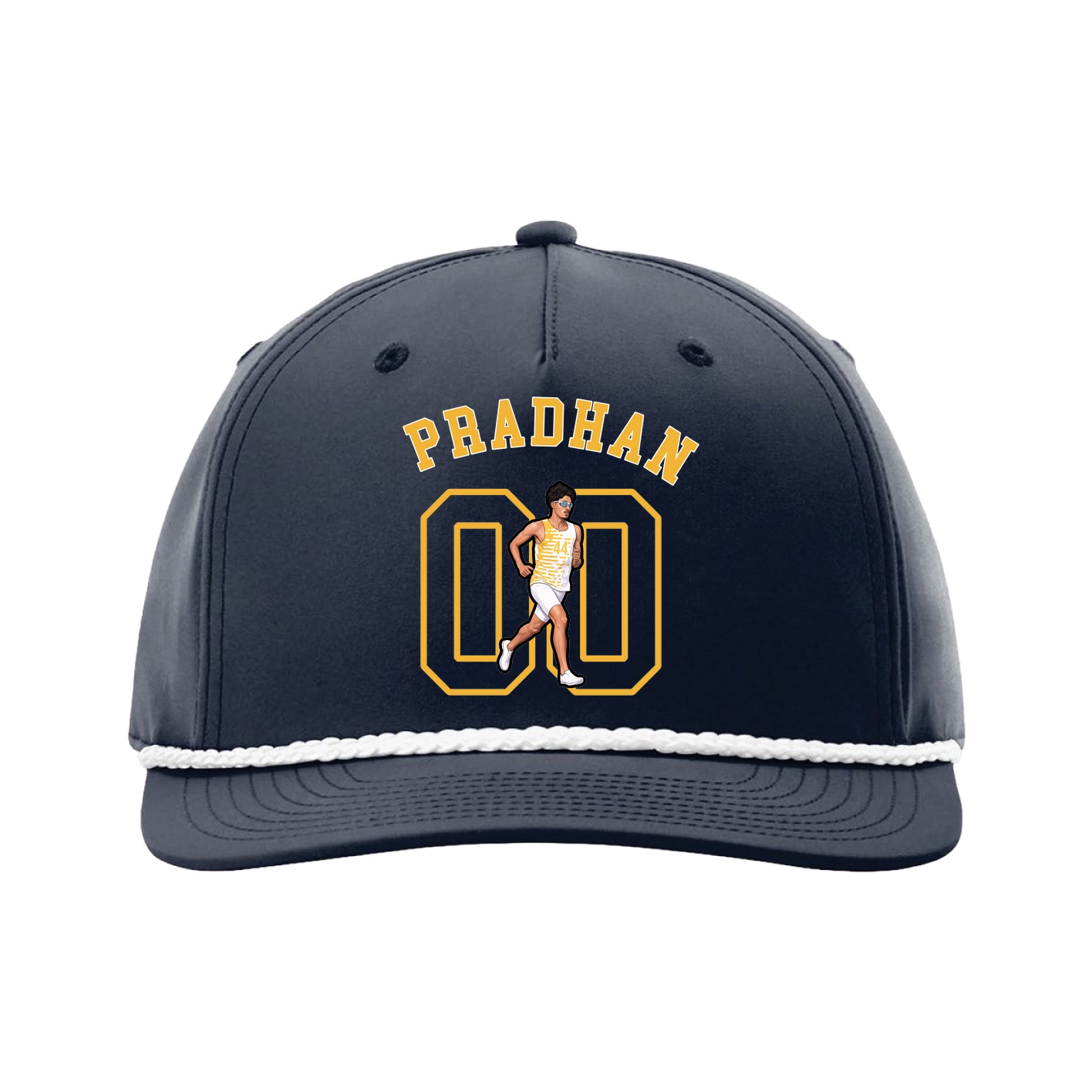 Five-Panel Classic Rope Cap — Shirsey Arch in Navy