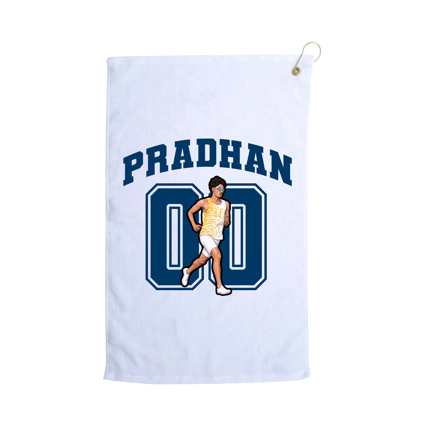 Golf Towel — Number in White