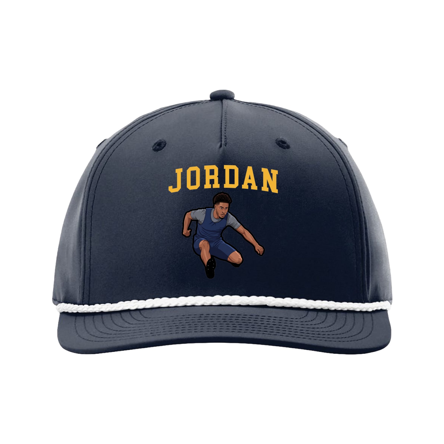 Five-Panel Classic Rope Cap — Shirsey in Navy