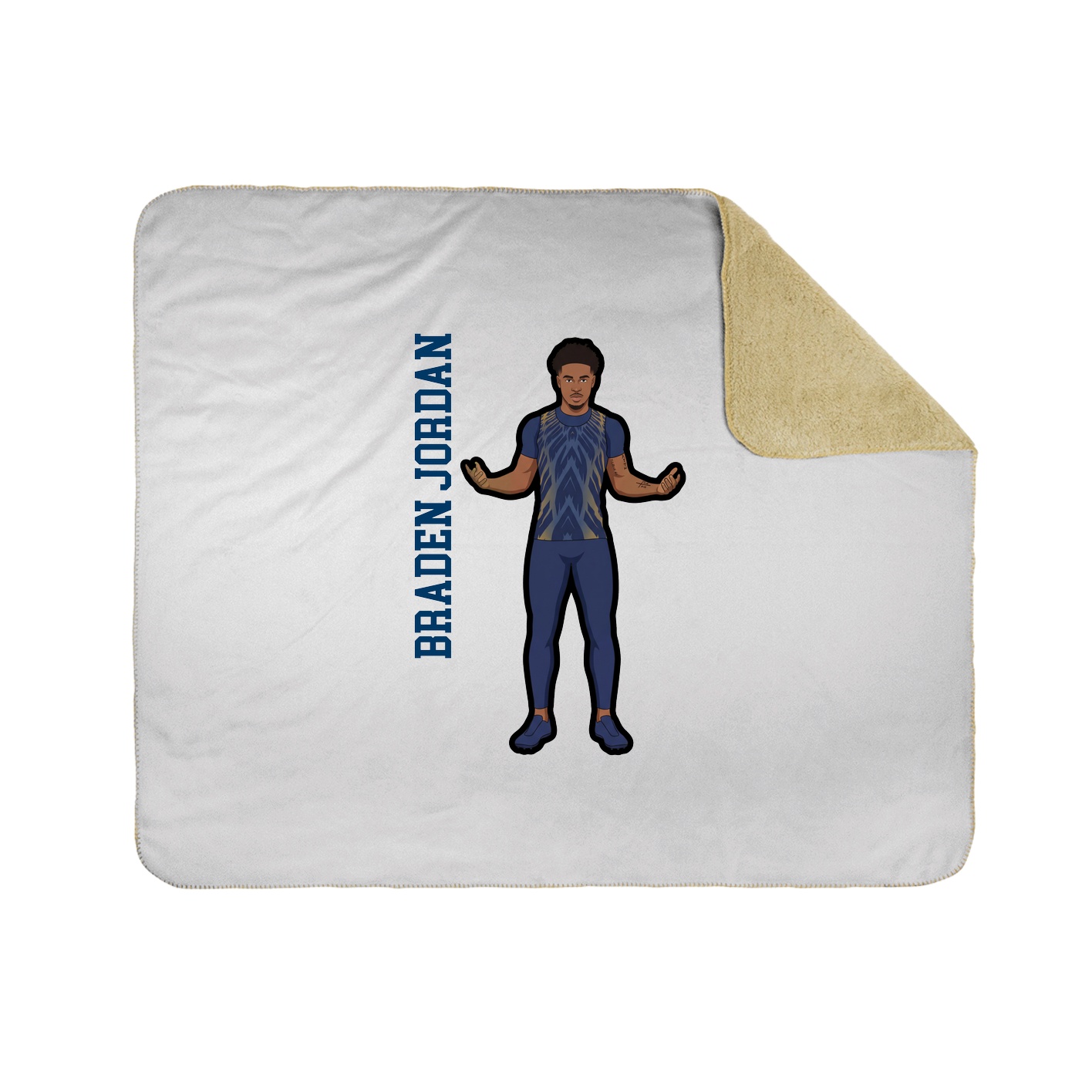 50x60 Sherpa Lined Throw Blanket