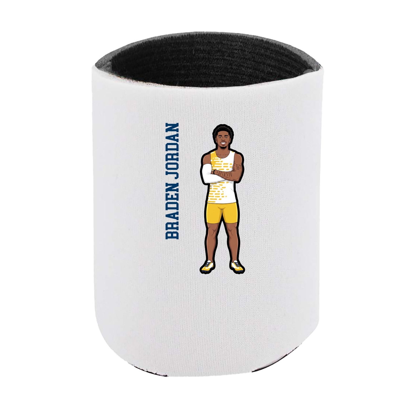 Can Holder — Name Vertical in White