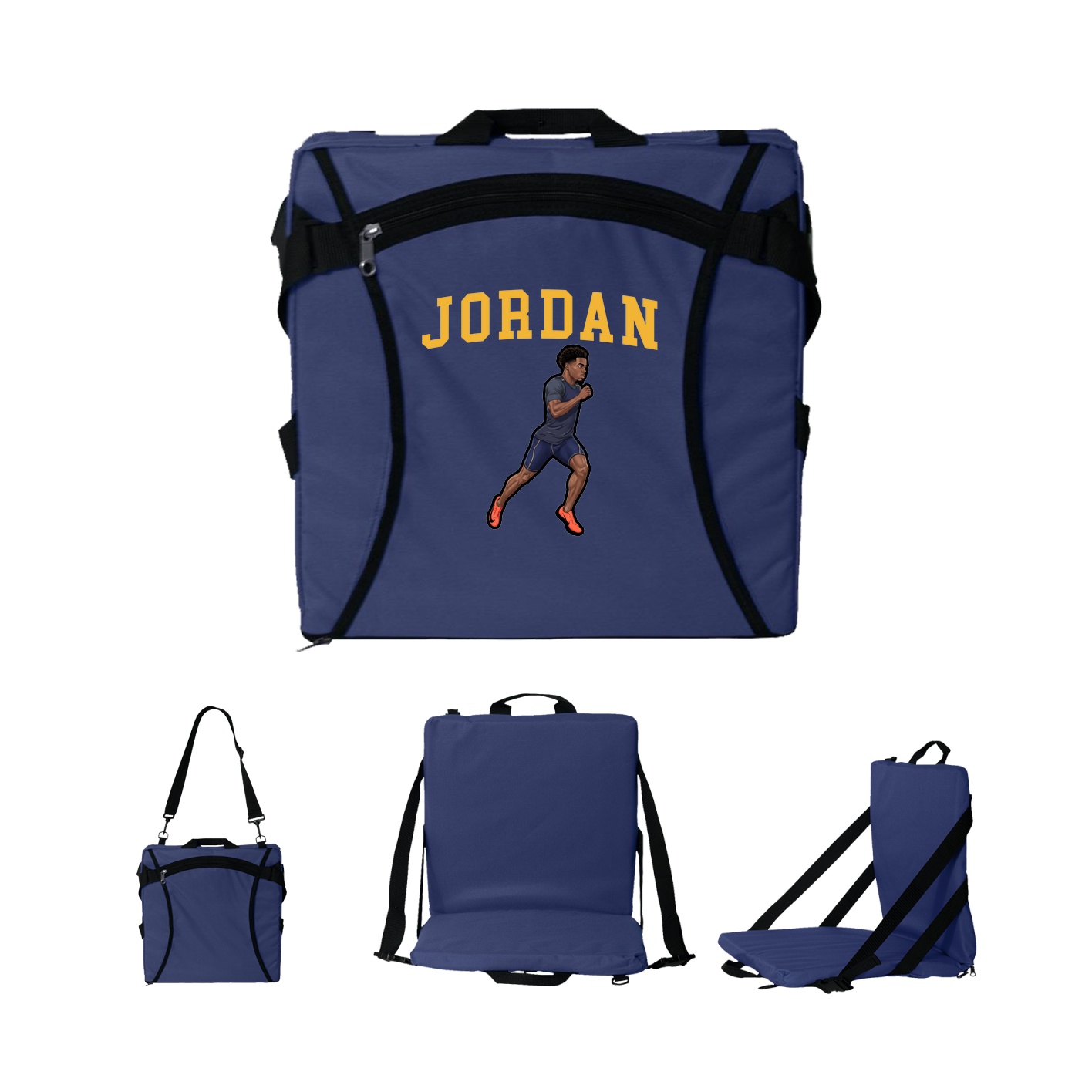 Folding Stadium Seat — Shirsey in Navy