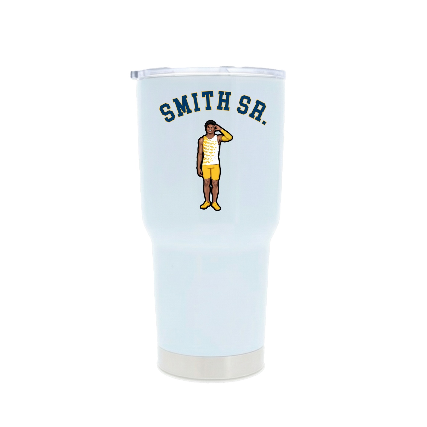 30oz Stainless Steel Tumbler — Shirsey Arch in White