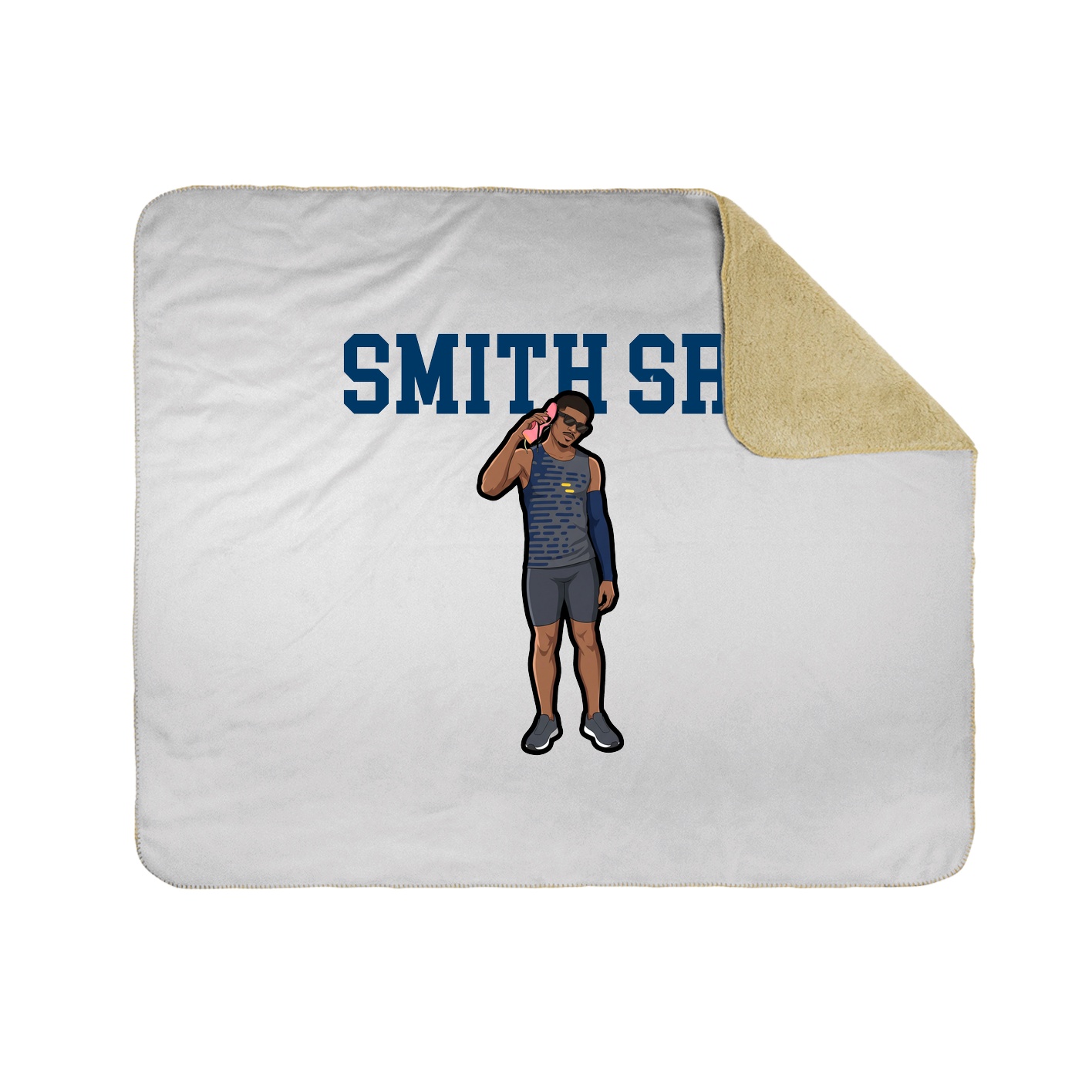 Throw Blanket — Shirsey in White