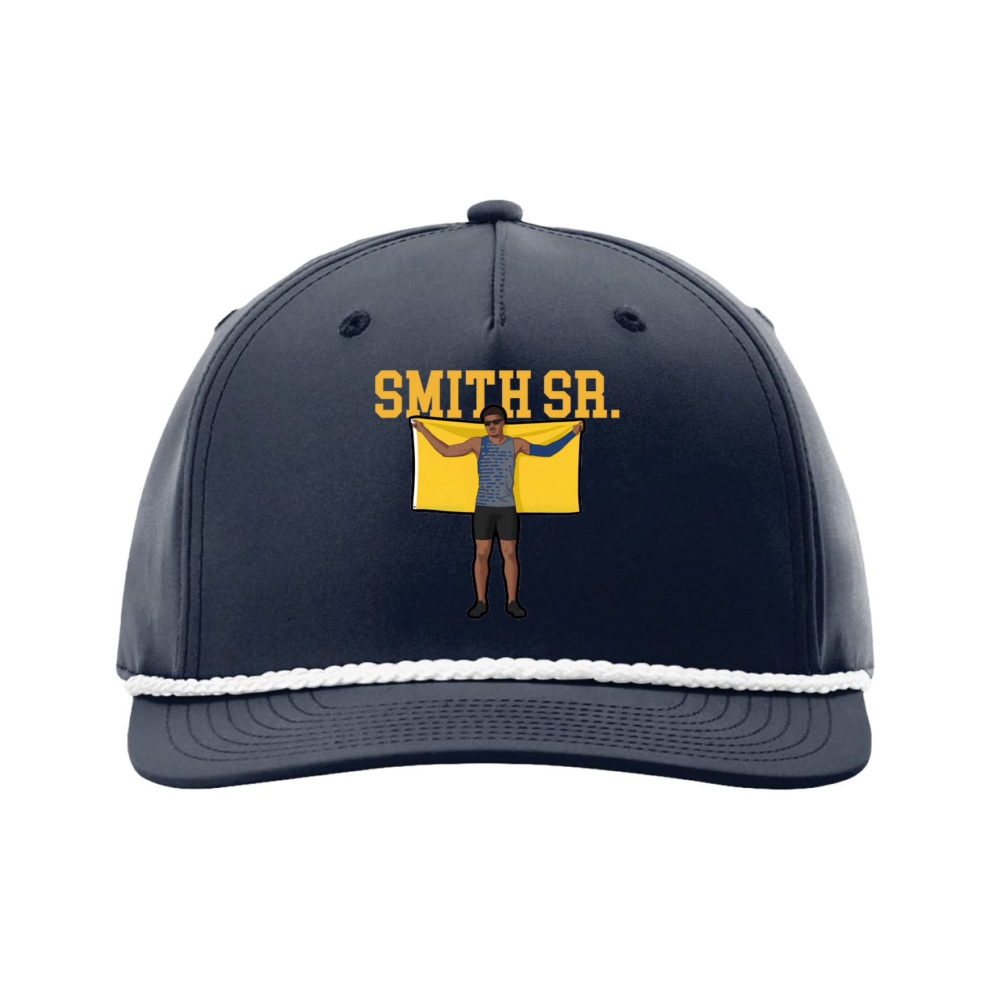 Five-Panel Classic Rope Cap — Shirsey in Navy