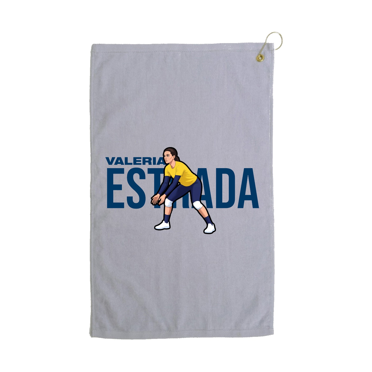 Golf Towel — Player Name in Grey