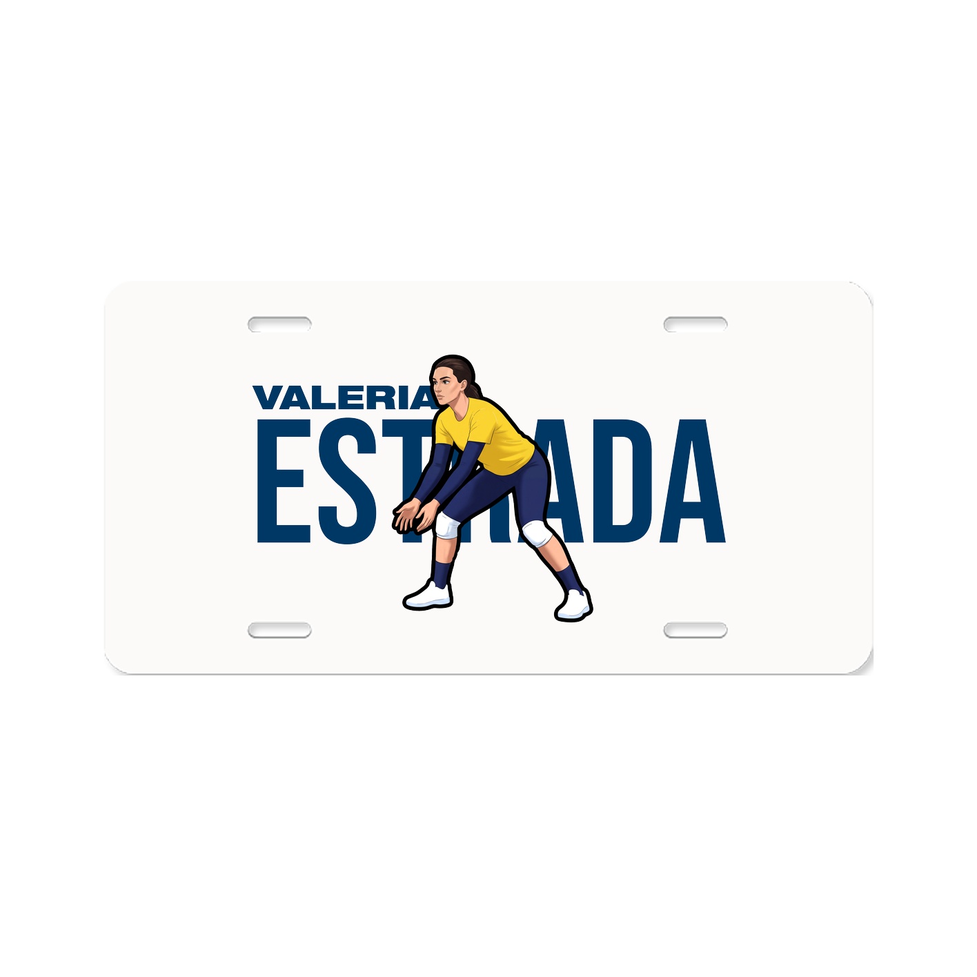 License Plate — Player Name in Classic