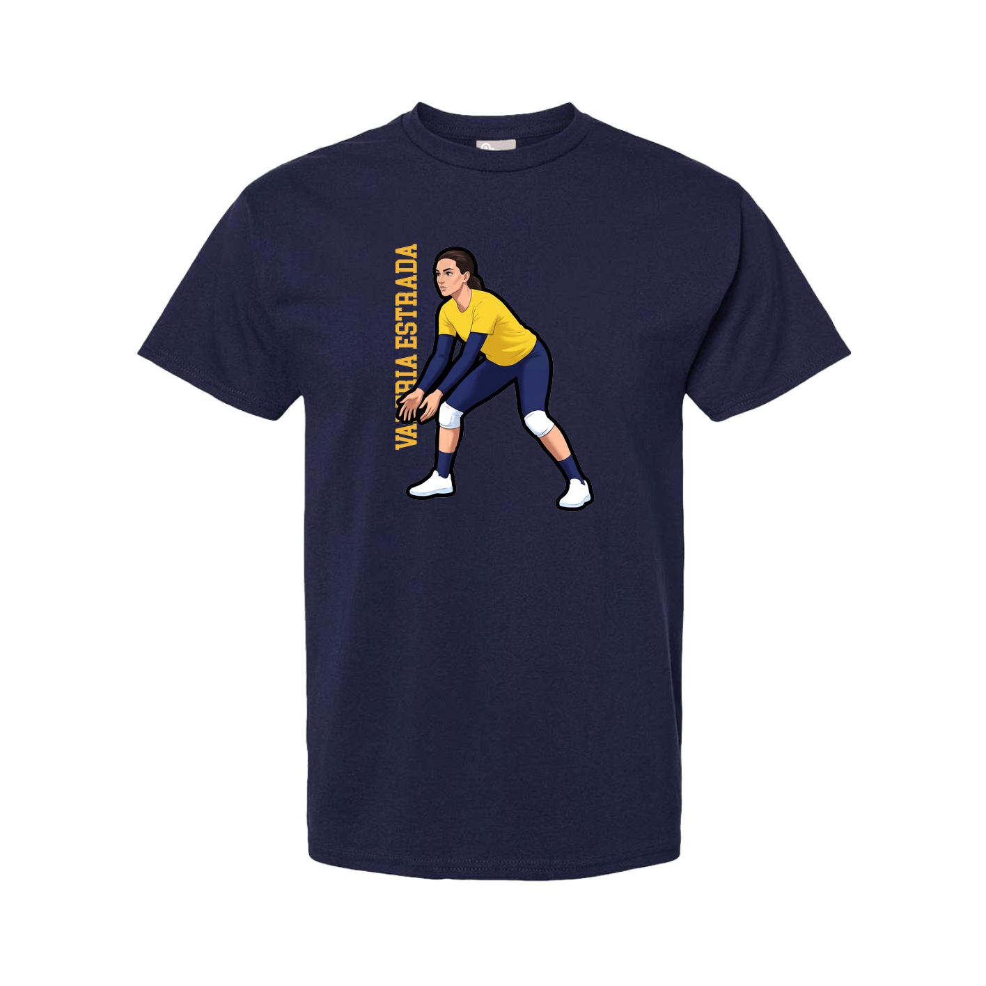 Tee — Name Vertical in Navy