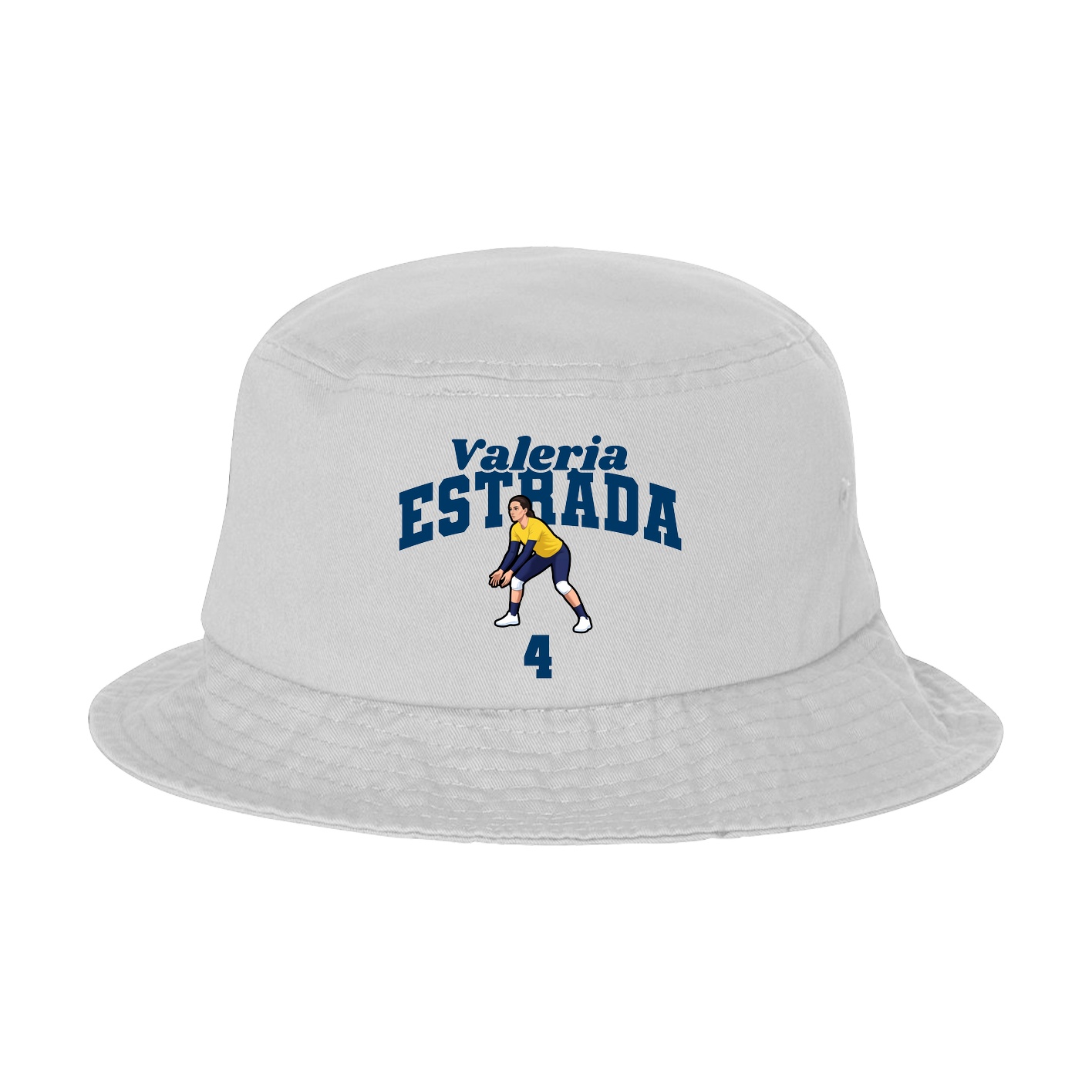 Bucket Cap — Signature Arch in White